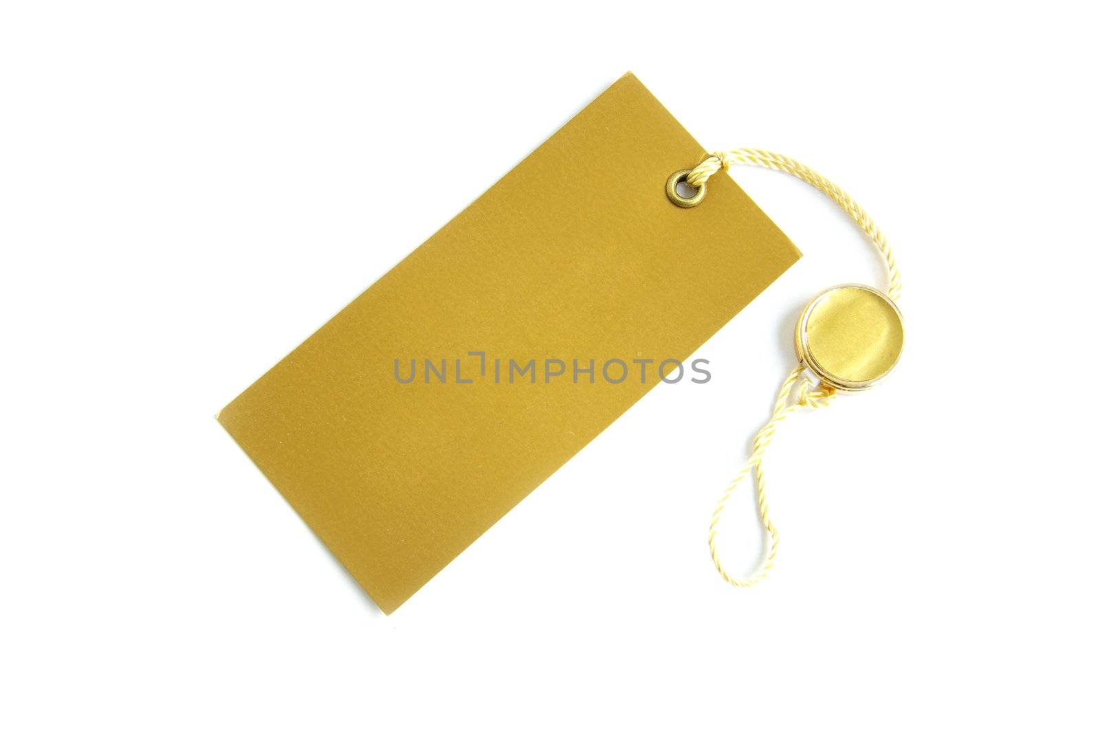 Blank tag isolated on a white backgrounds