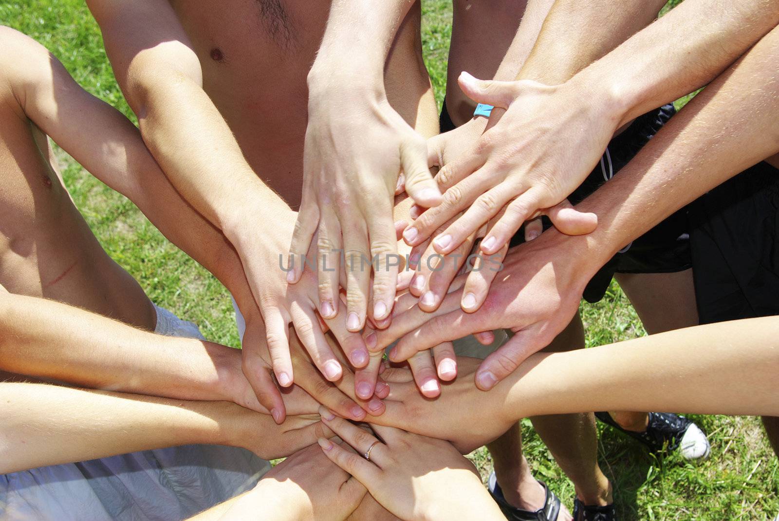 many hands of my friends                 