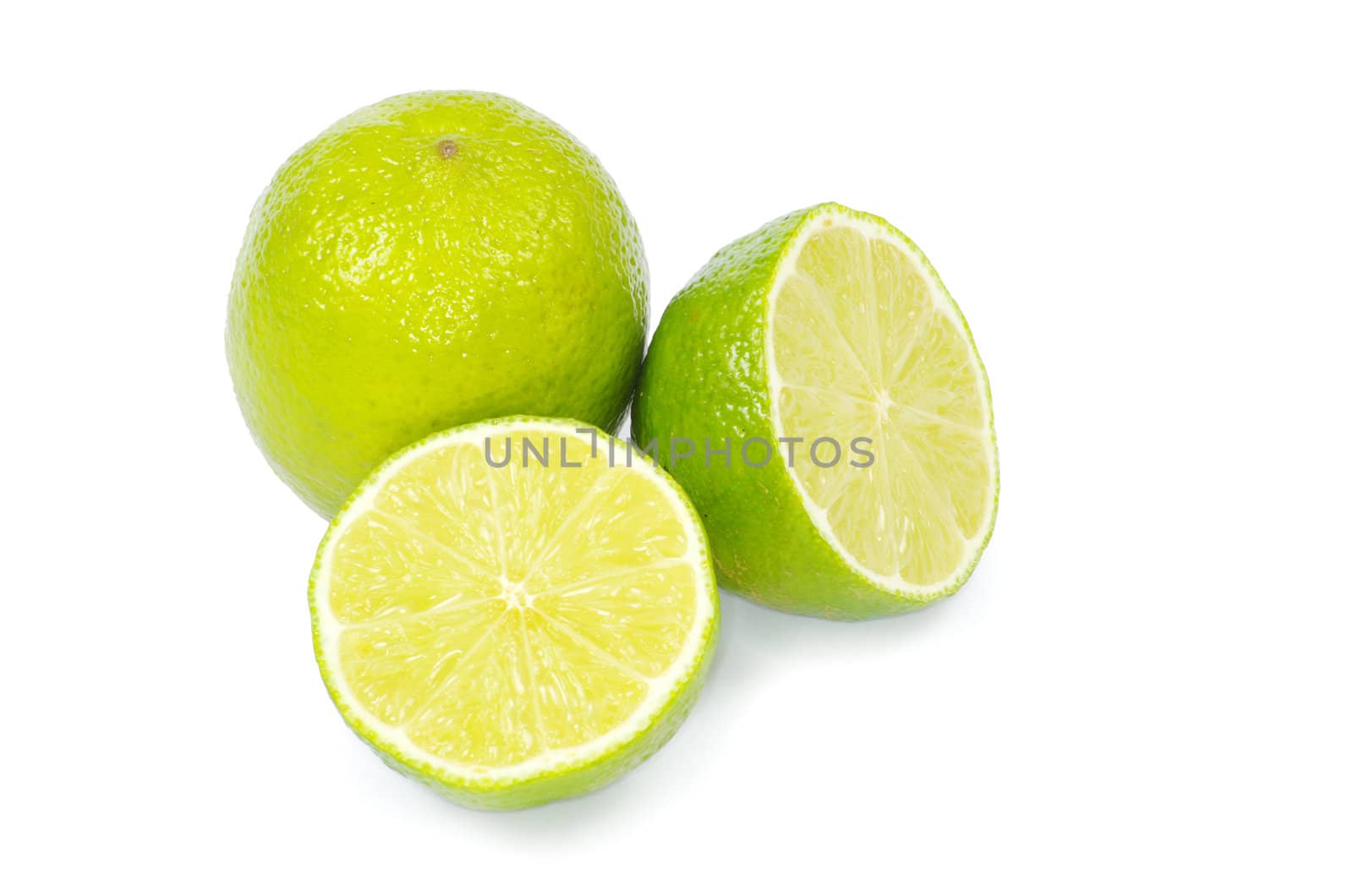 lime isolated on white background