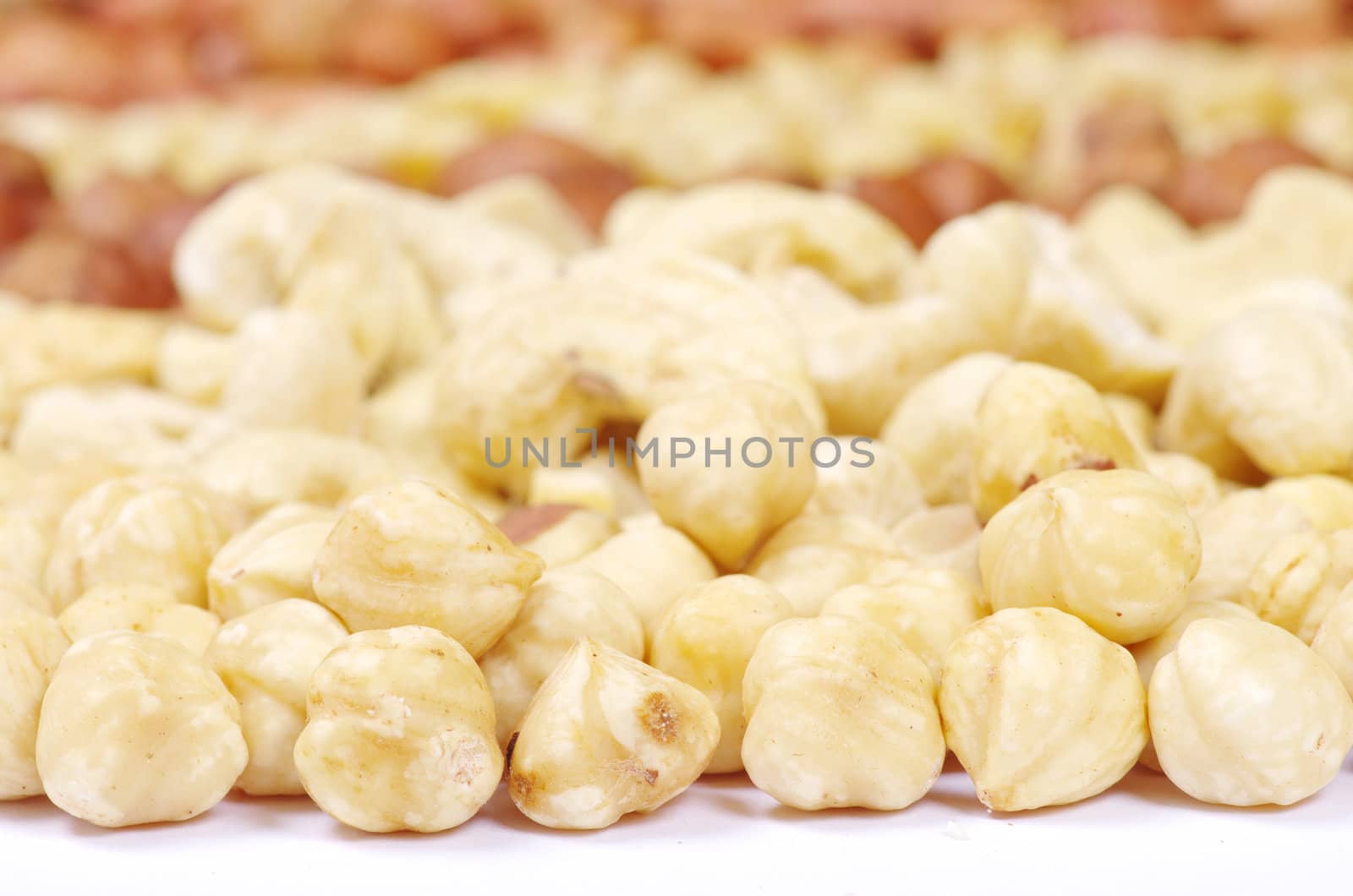 mixed nuts on a background
