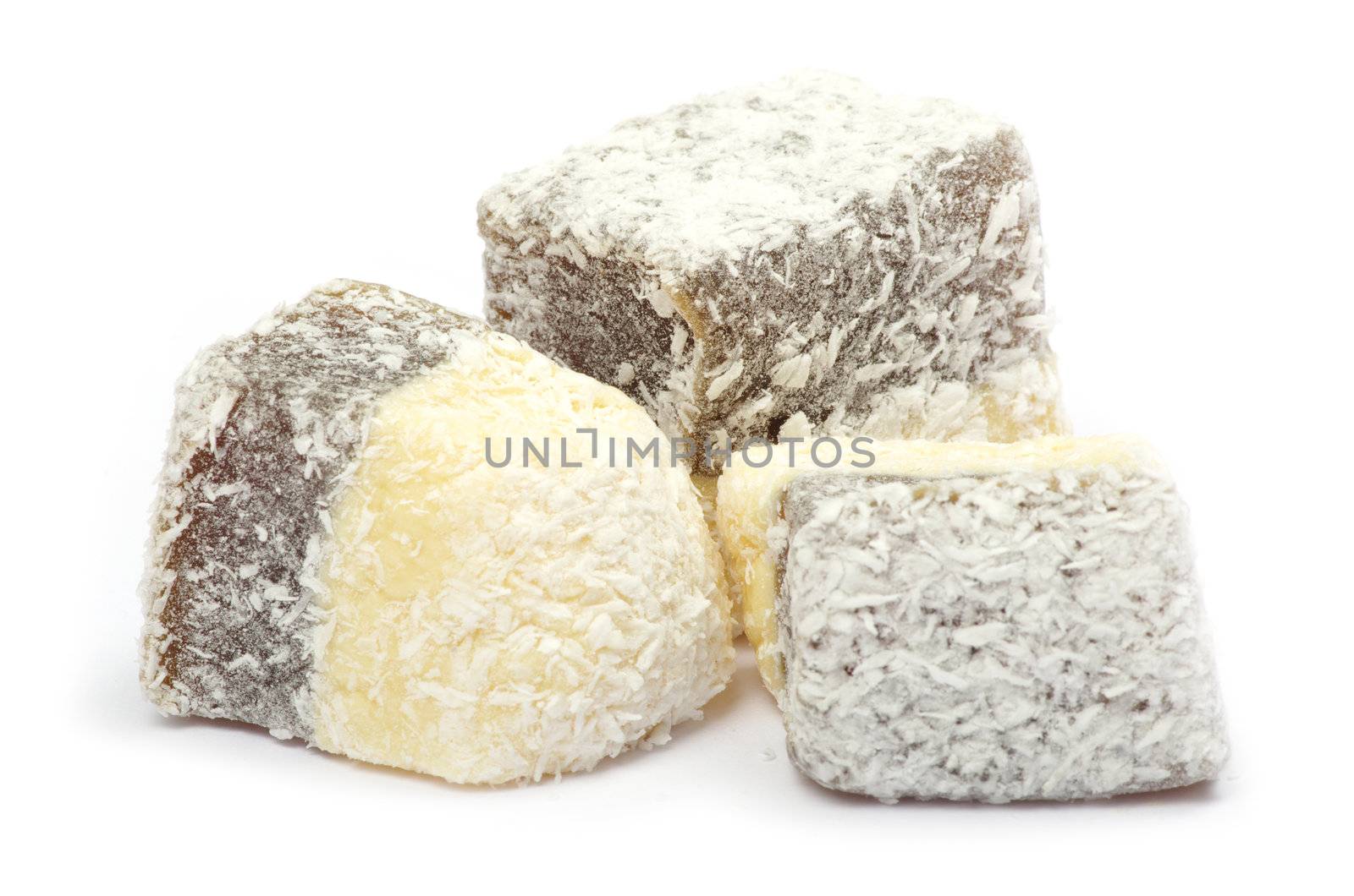 candy on a white background