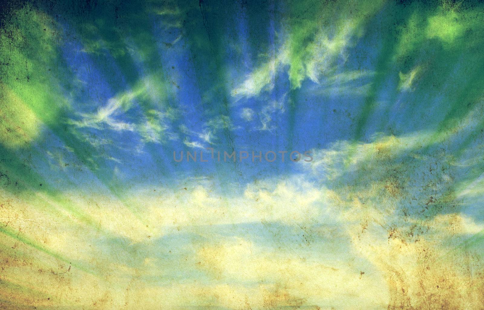 grunge background of a sky with clouds