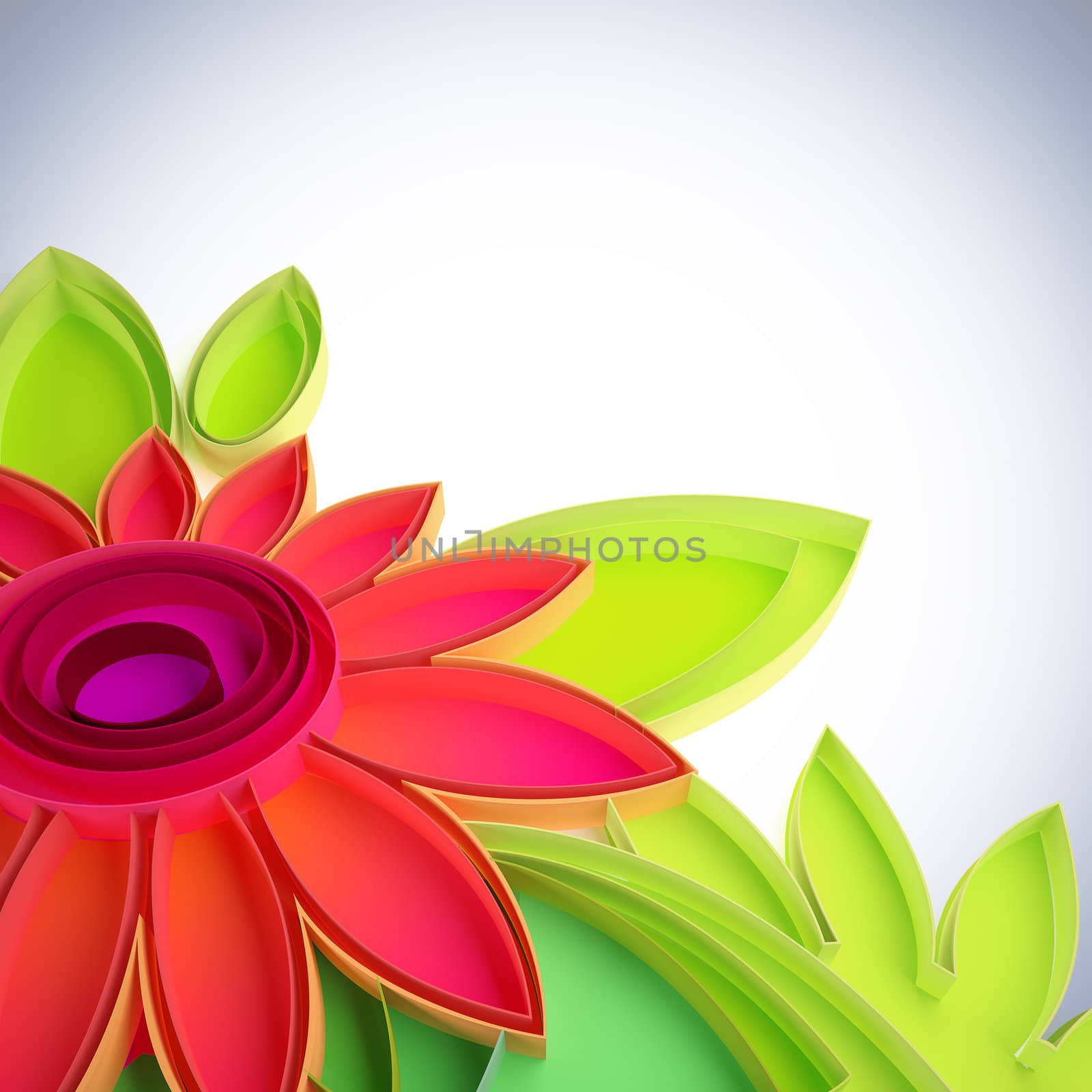 Colorful flower in quilling techniques. by _nav_