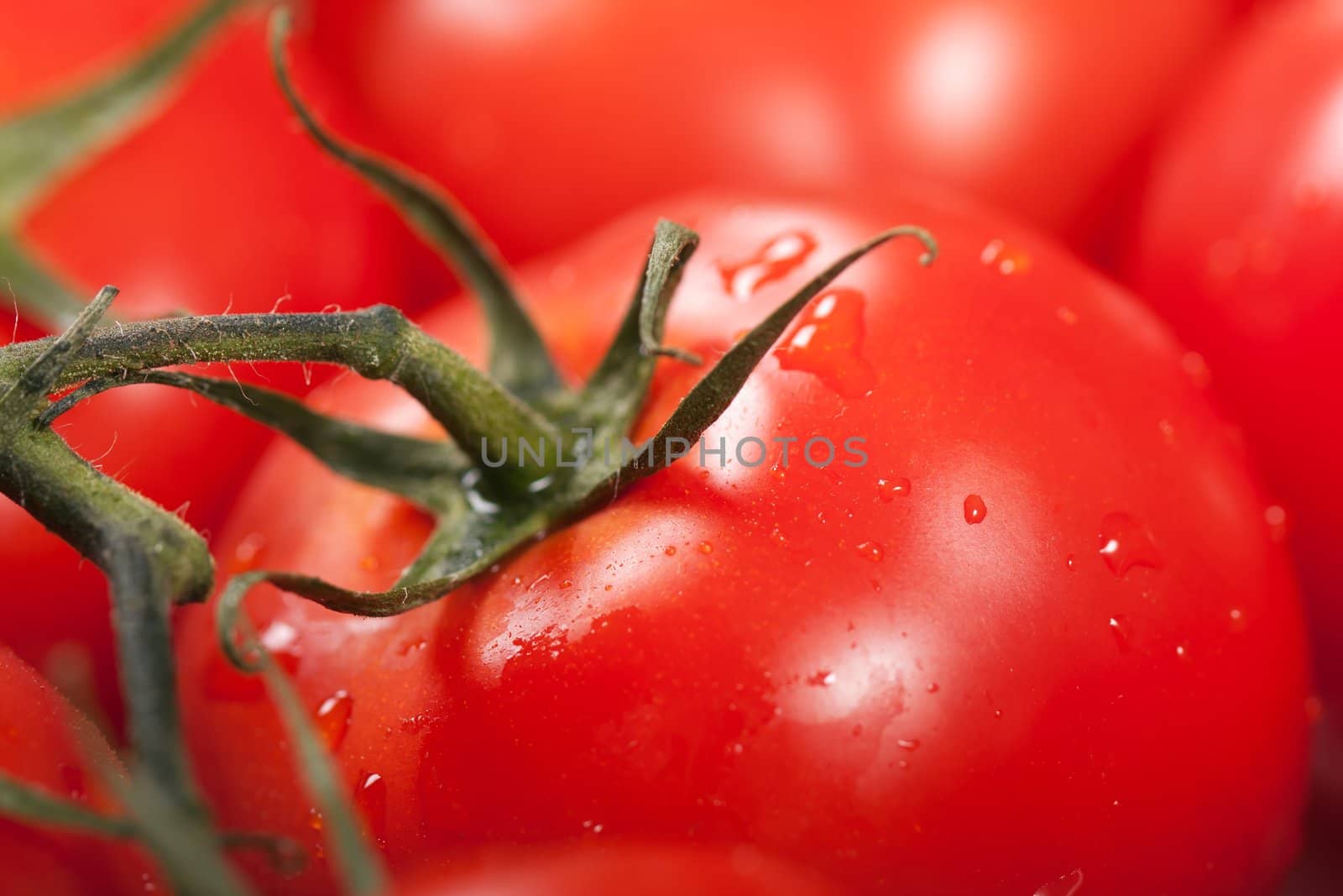 Healthy eating red ripe raw vegetable tomato food