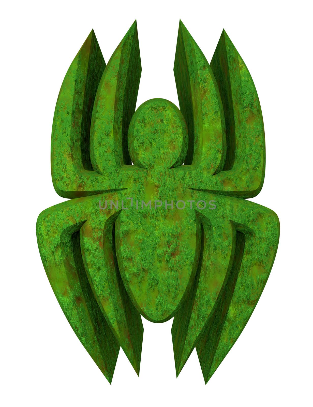 green spider - 3d made
