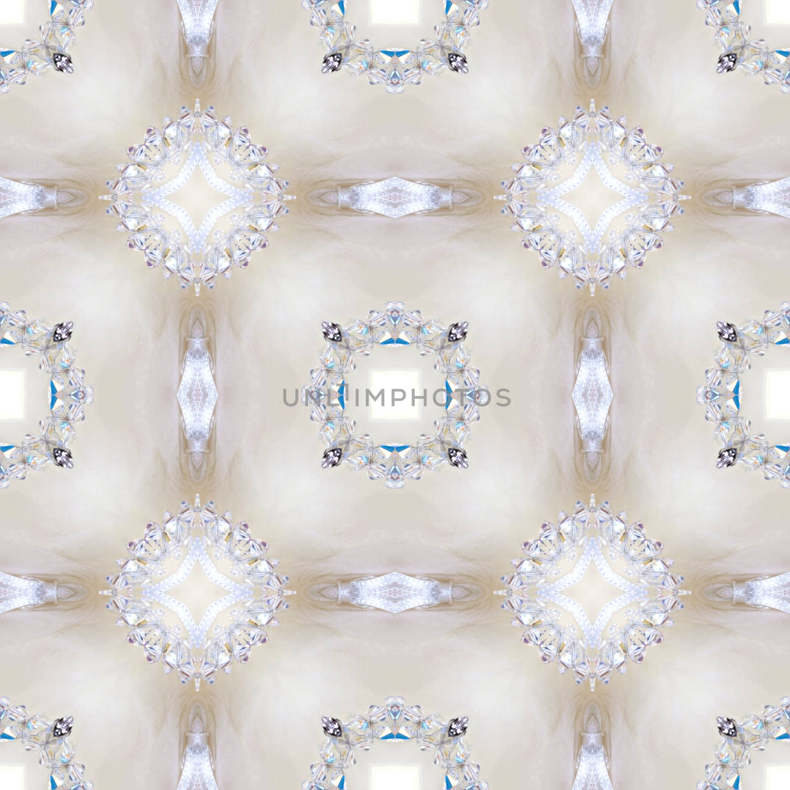 an abstract kaleidoscope background on white background