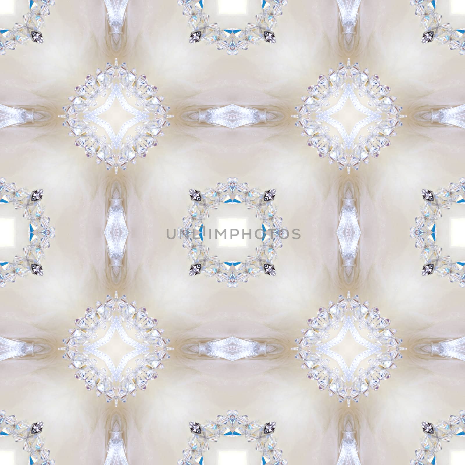 an abstract kaleidoscope background on white background