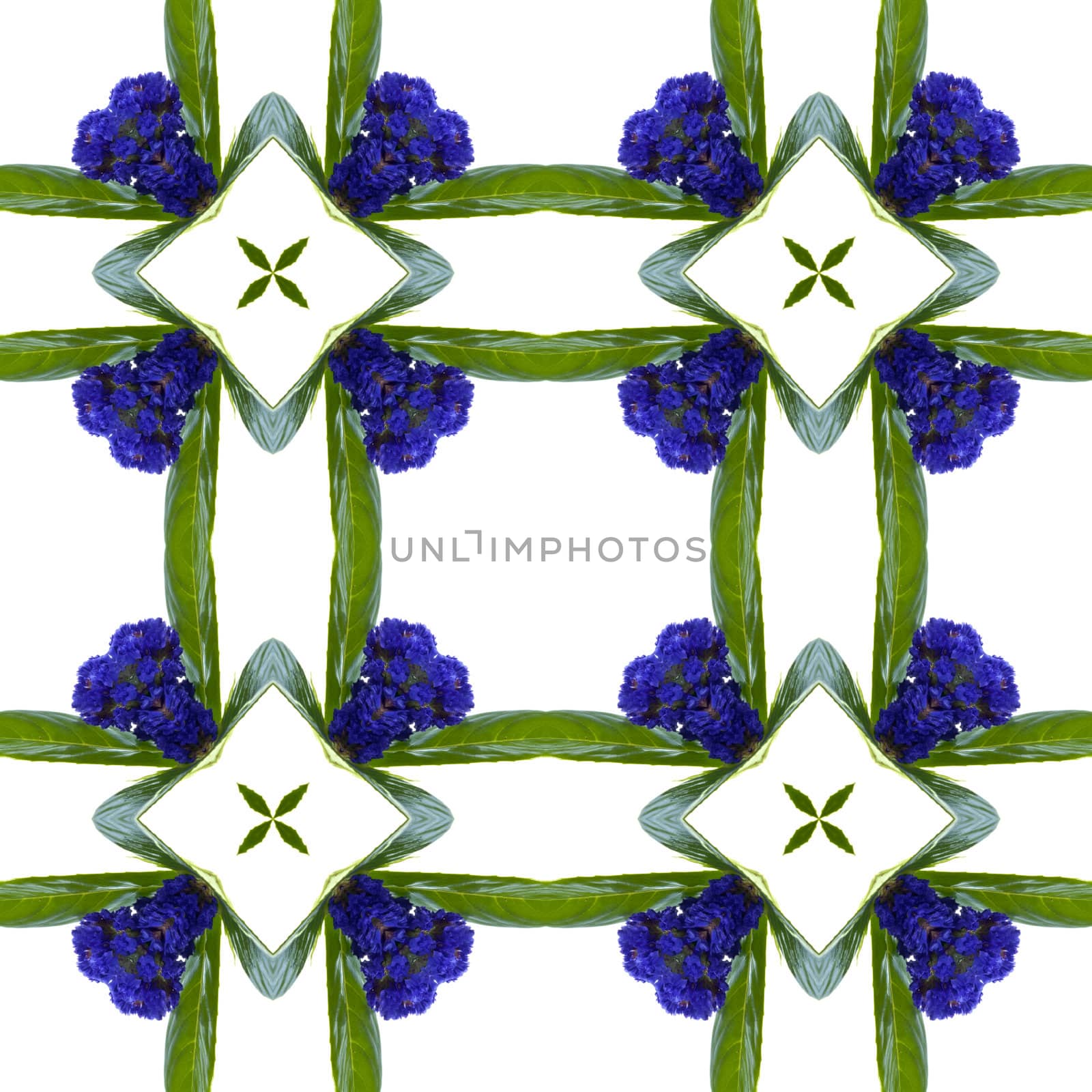 an abstract kaleidoscope background on white background