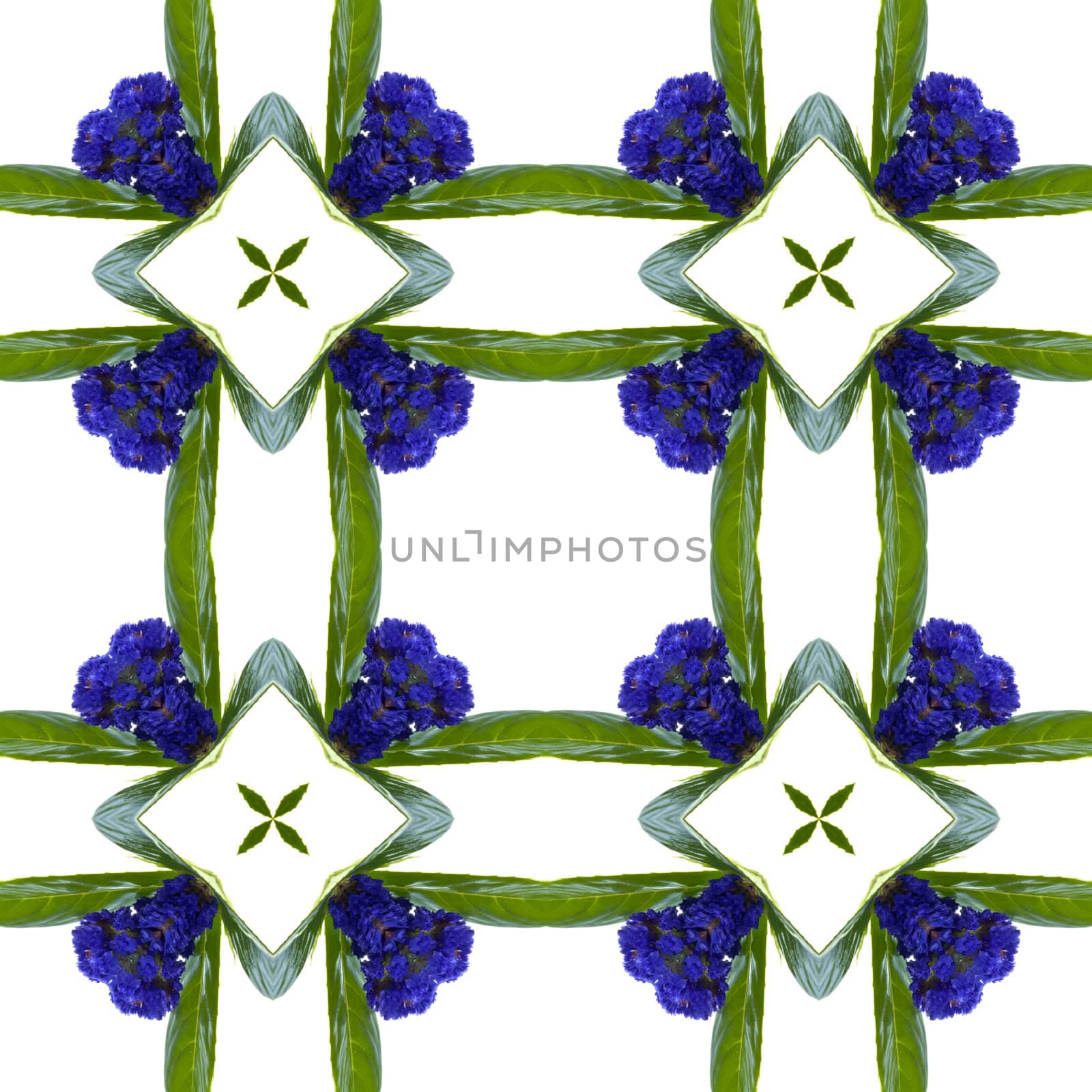 an abstract kaleidoscope background on white background