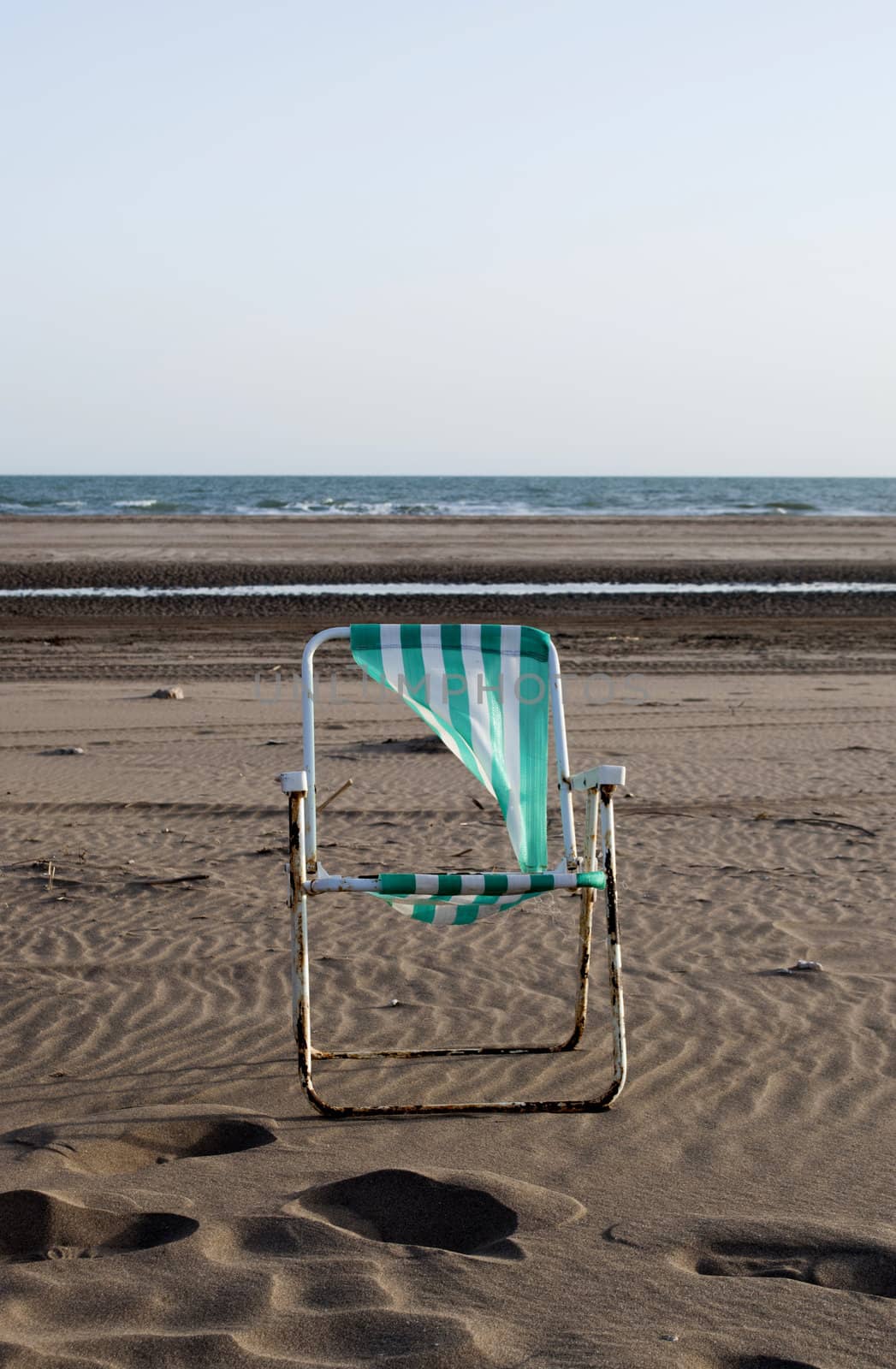 chair in the beach