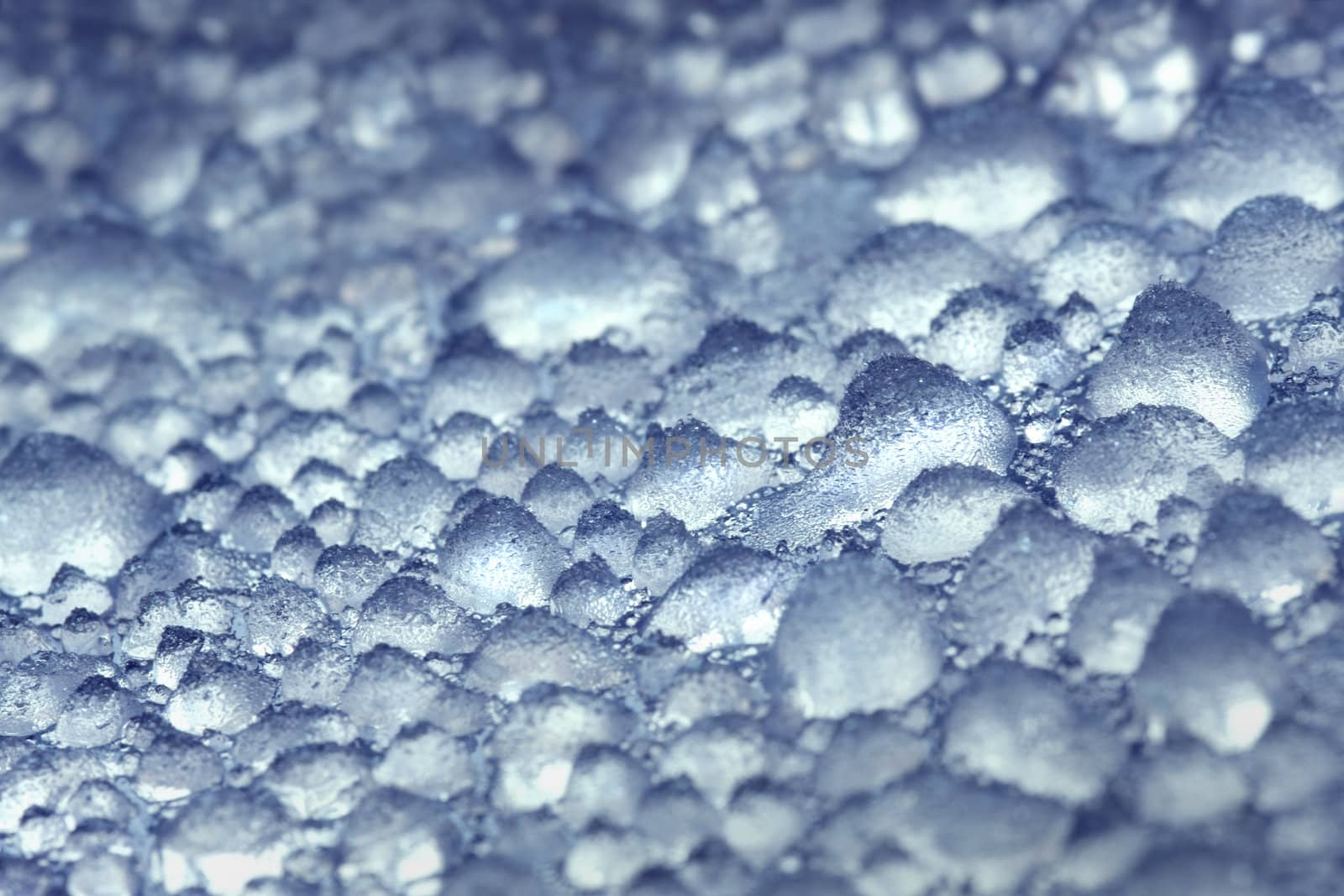 Frozen landscape of Ice hills.