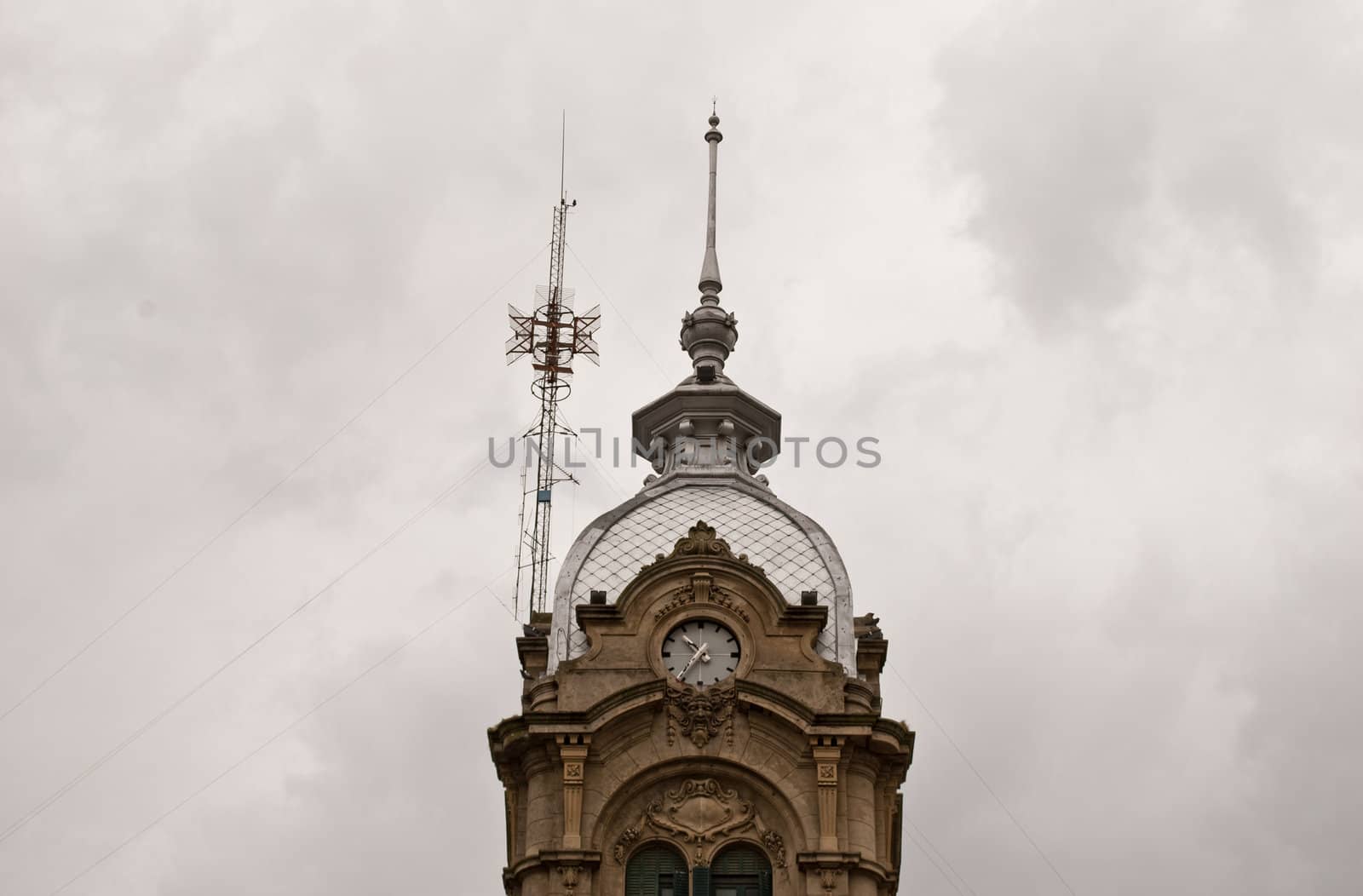 old tower with clock