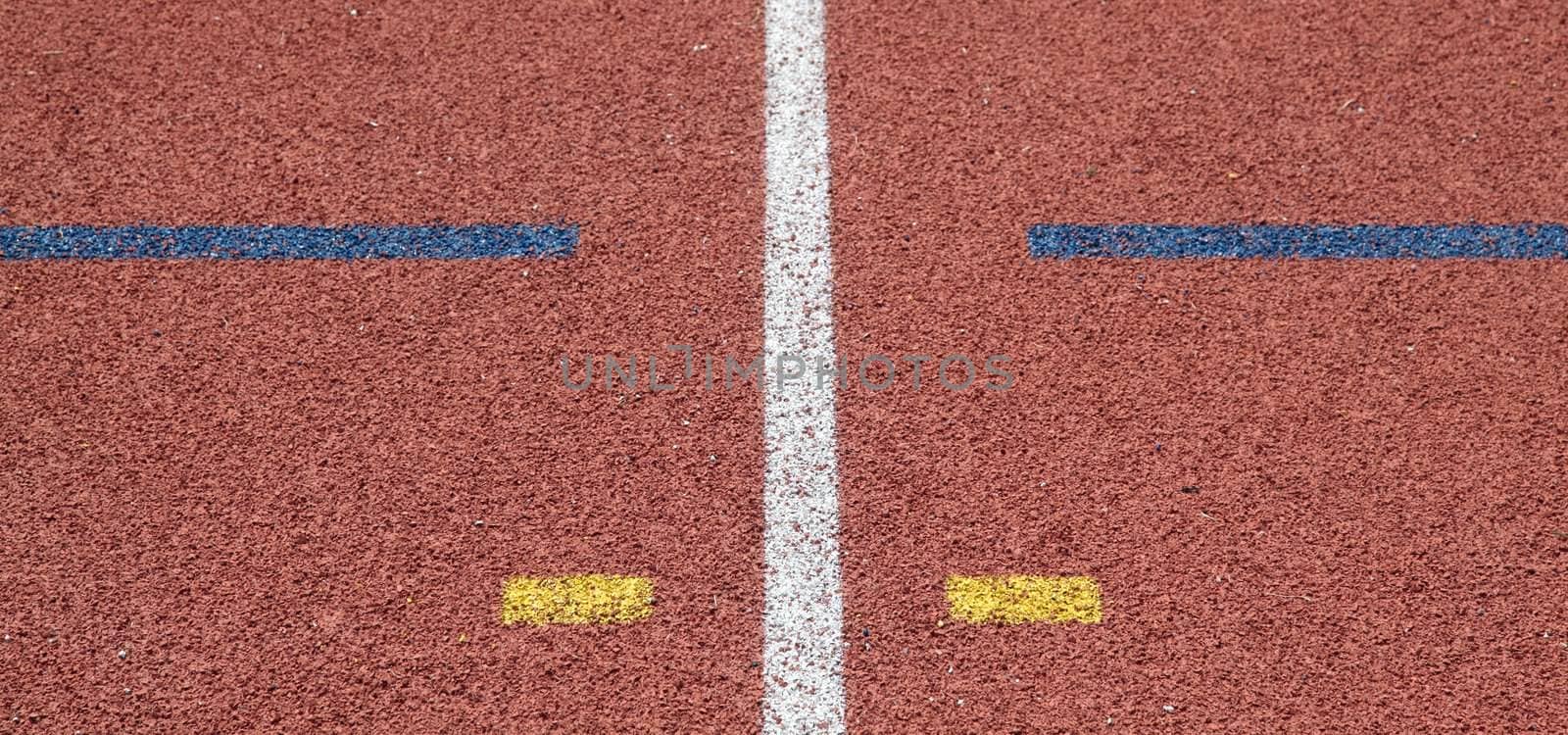 color line on race track