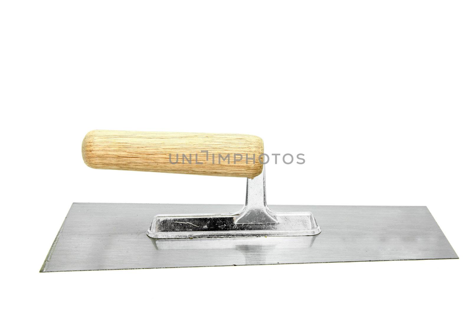 german style lute trowel, isolated