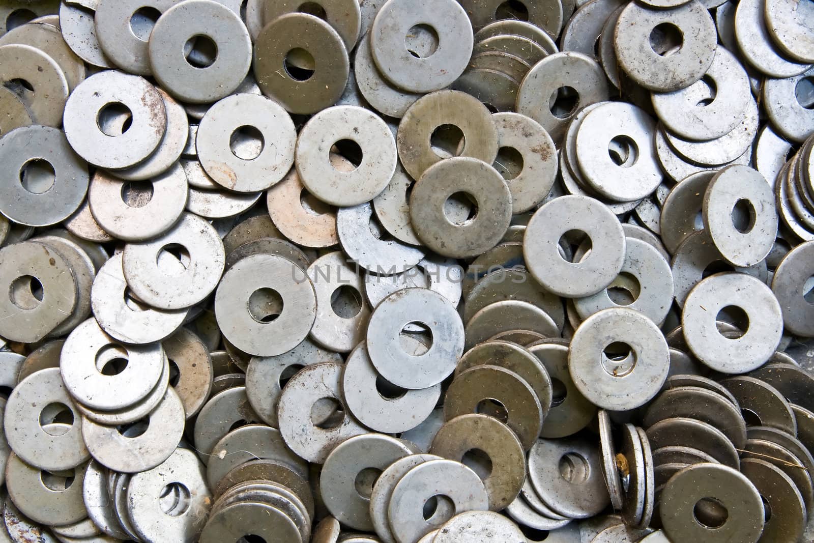 Pattern of bolts and nuts