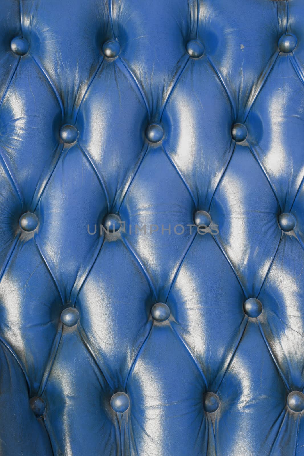 pattern of blue genuine leather texture using as background