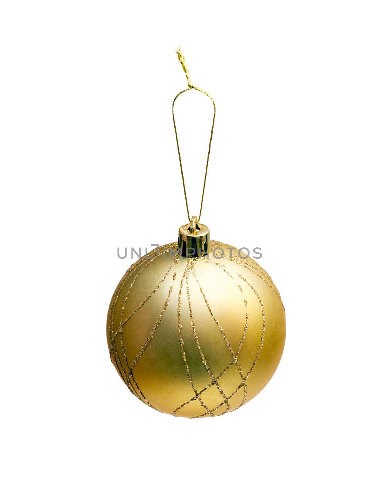 Christmas tree toy yellow ball by Plus69