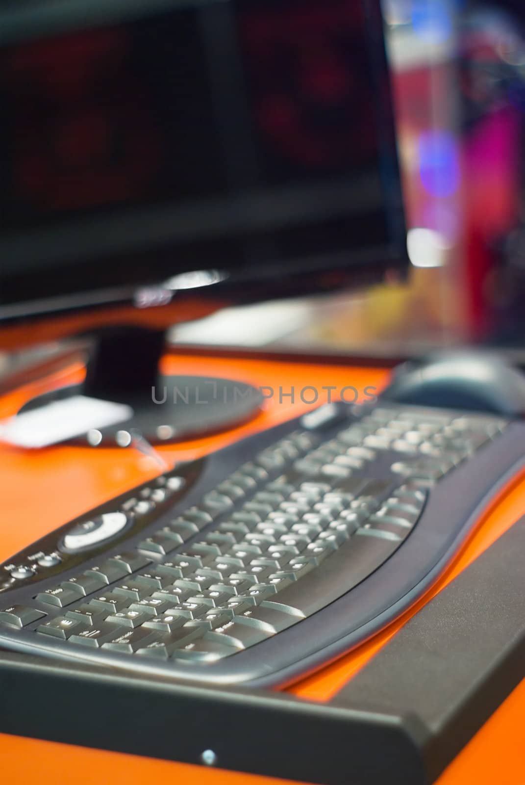 Close-up picture of a computer keyboard