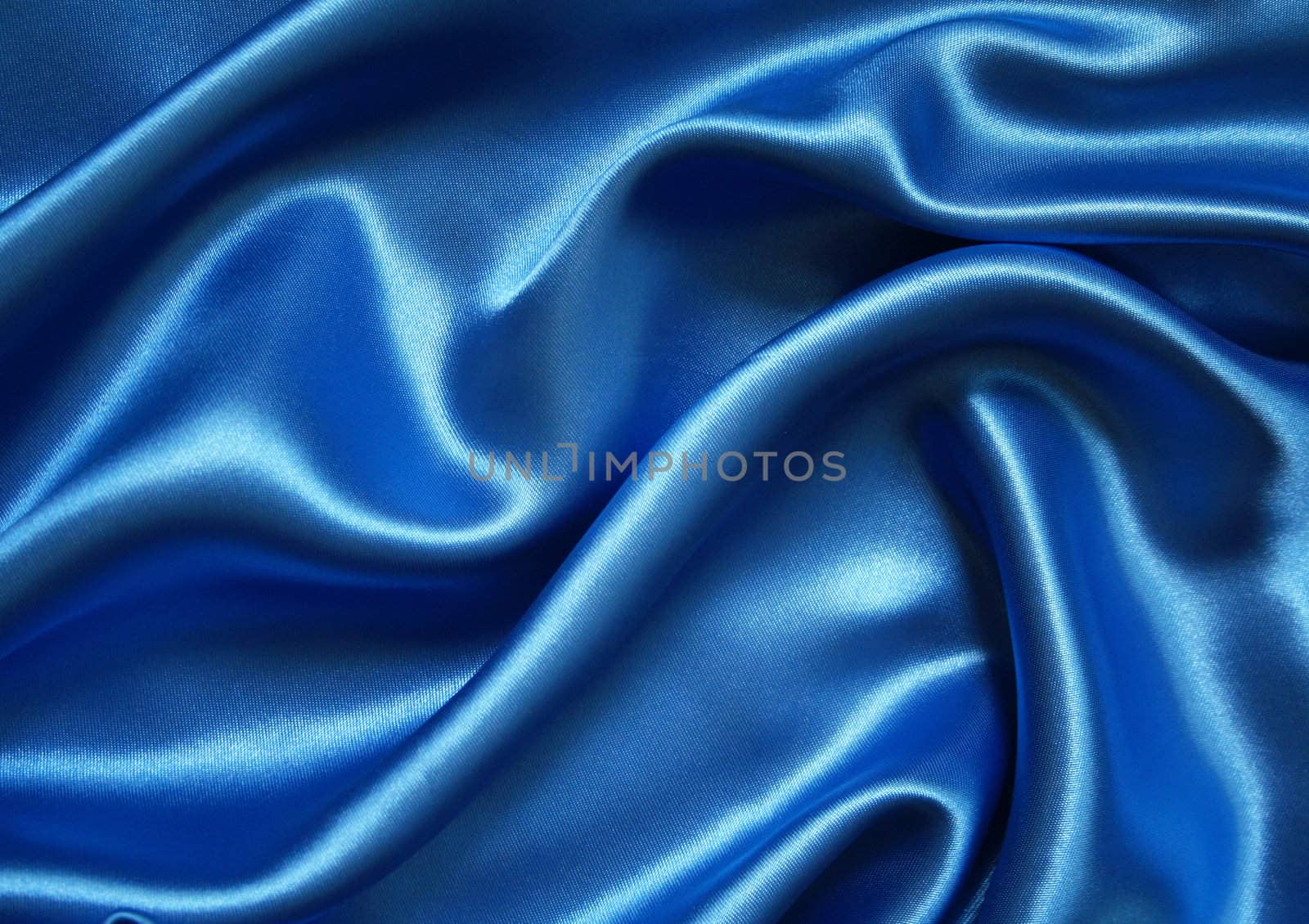 Smooth elegant blue silk 