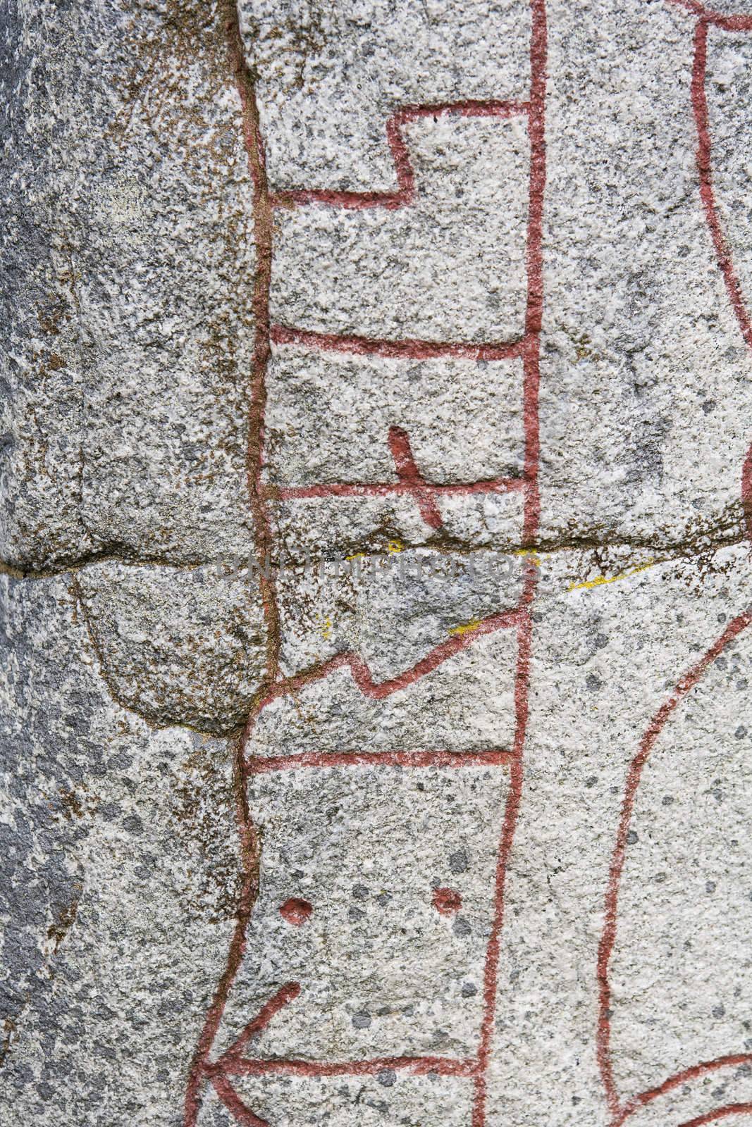 Antique Runes on a rock
