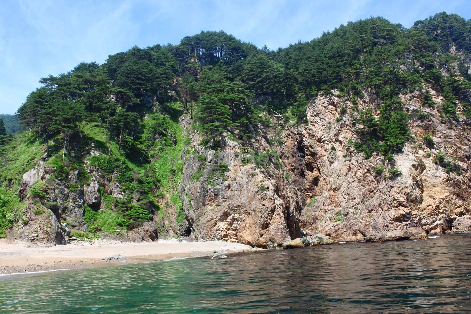 Kitayamazaki in summer(Japanese sea)