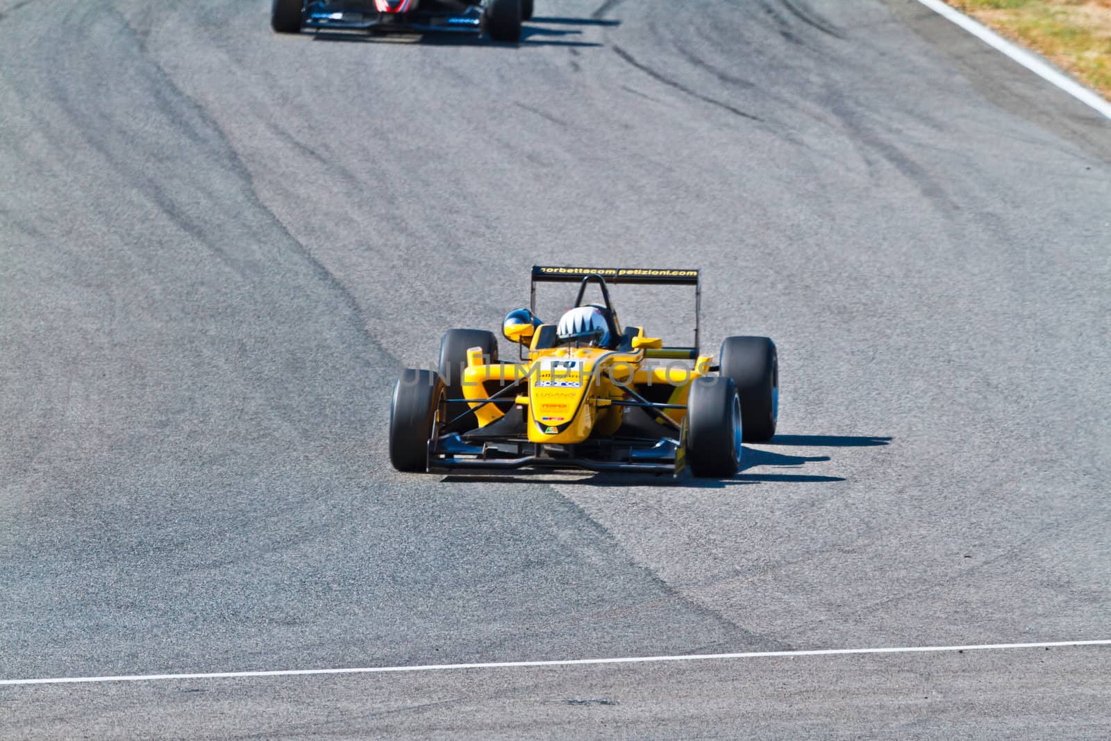 JEREZ DE LA FRONTERA, SPAIN - OCT 16: Alex Fontana of Corbetta Competizioni races on European F3 championship on October 16 , 2011, in Jerez de la Frontera , Spain