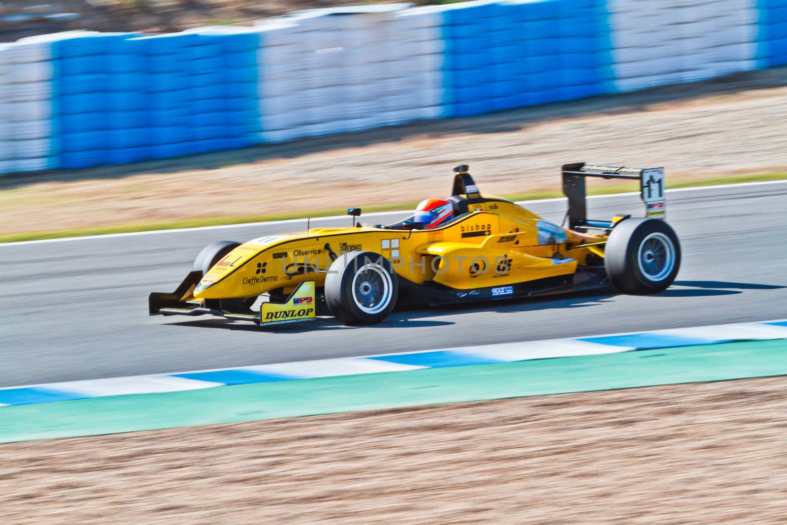 JEREZ DE LA FRONTERA, SPAIN - OCT 16: Matteo Torta of Corbetta Competizioni  races on European F3 championship on October 16 , 2011, in Jerez de la Frontera , Spain