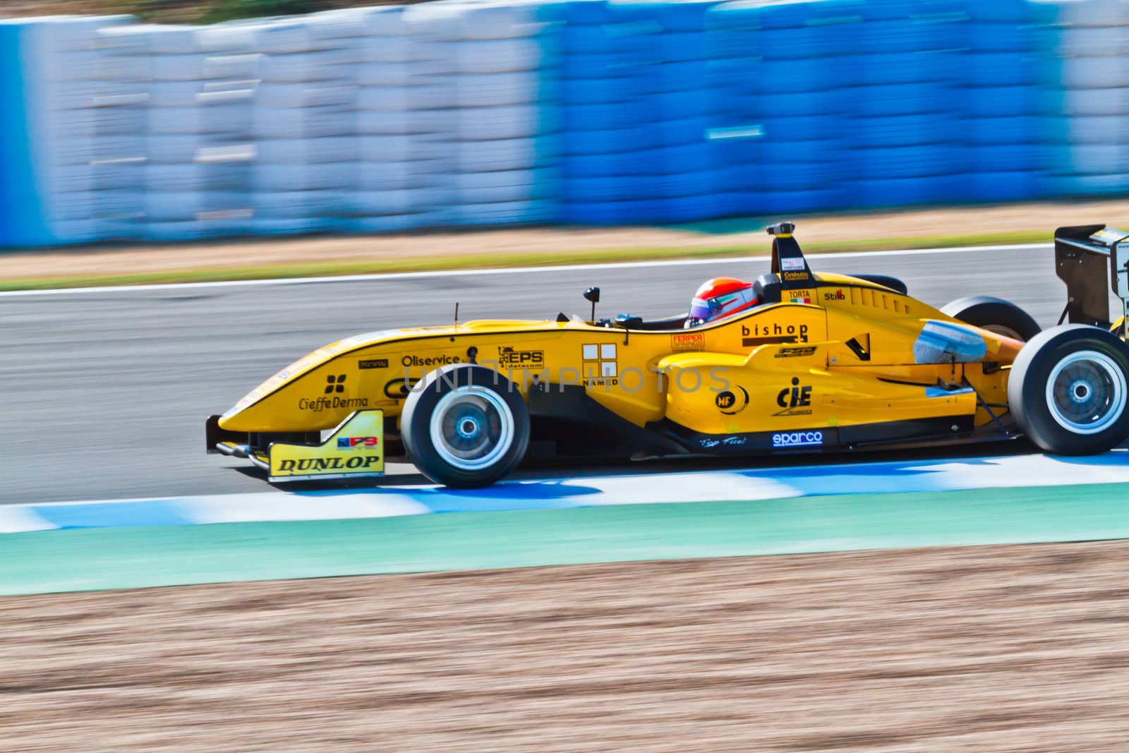 JEREZ DE LA FRONTERA, SPAIN - OCT 16: Matteo Torta of Corbetta Competizioni  races on European F3 championship on October 16 , 2011, in Jerez de la Frontera , Spain