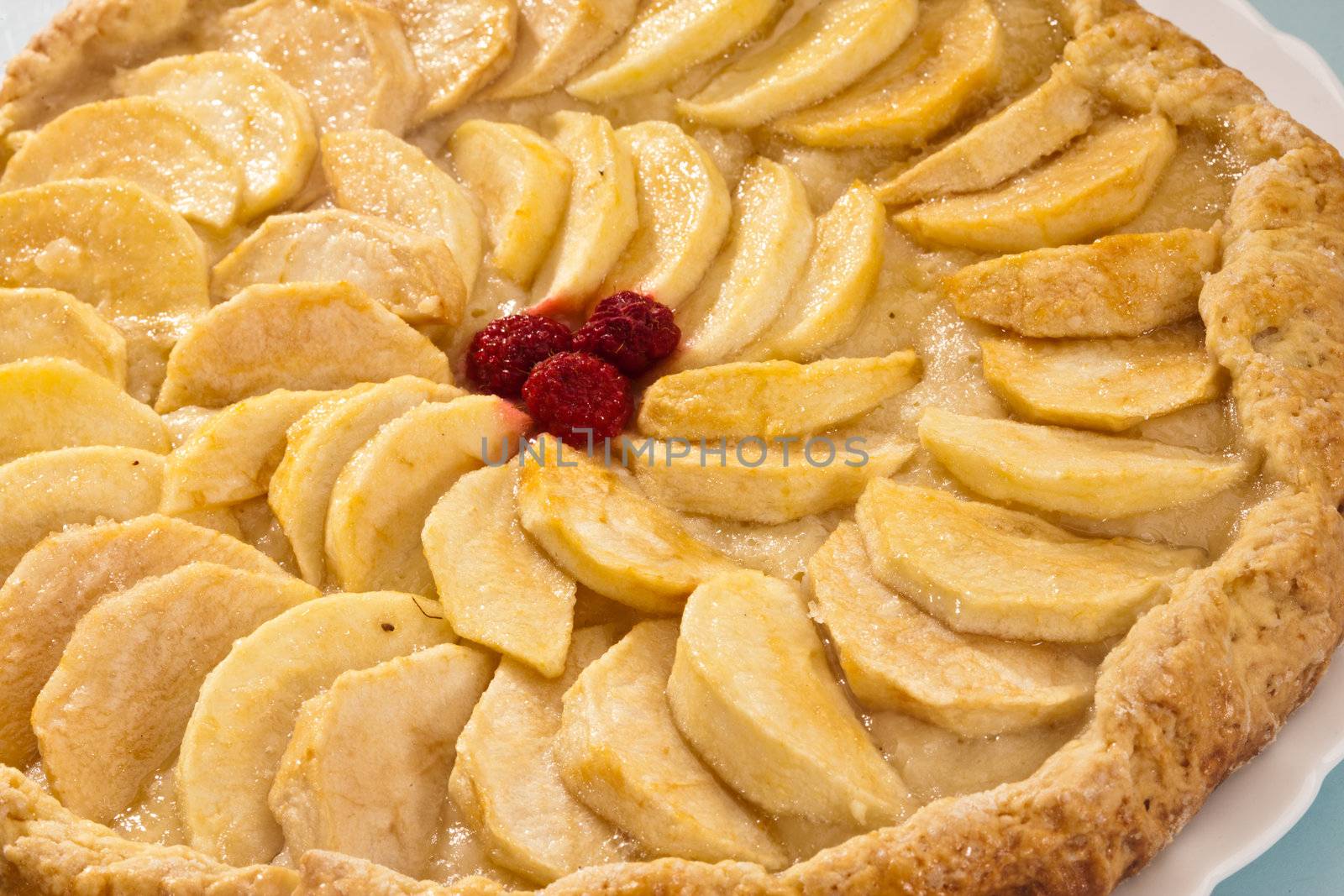 food series: pie with fresh tasty apple