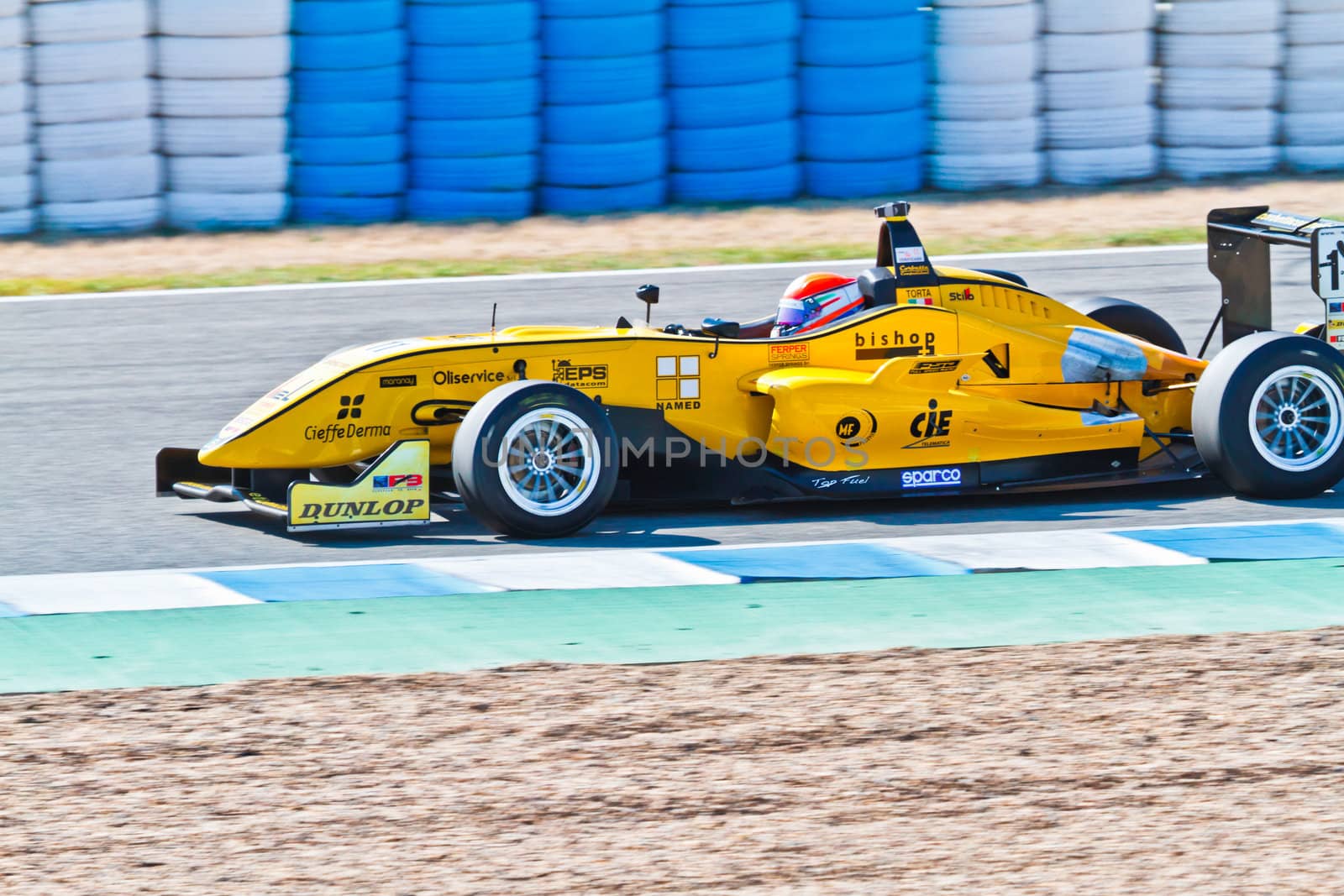JEREZ DE LA FRONTERA, SPAIN - OCT 16: Matteo Torta of Corbetta Competizioni  races on European F3 championship on October 16 , 2011, in Jerez de la Frontera , Spain