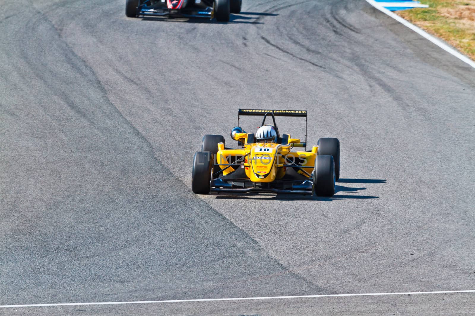 JEREZ DE LA FRONTERA, SPAIN - OCT 16: Matteo Torta of Corbetta Competizioni  races on European F3 championship on October 16 , 2011, in Jerez de la Frontera , Spain