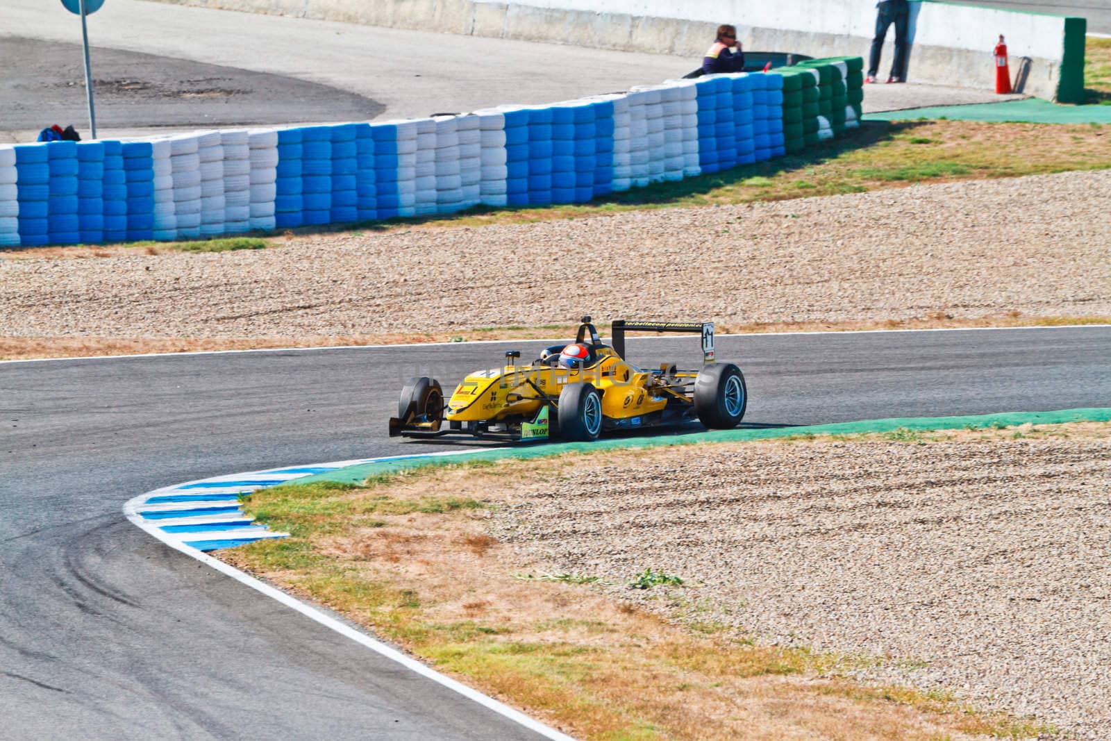 JEREZ DE LA FRONTERA, SPAIN - OCT 16: Matteo Torta of Corbetta Competizioni  races on European F3 championship on October 16 , 2011, in Jerez de la Frontera , Spain