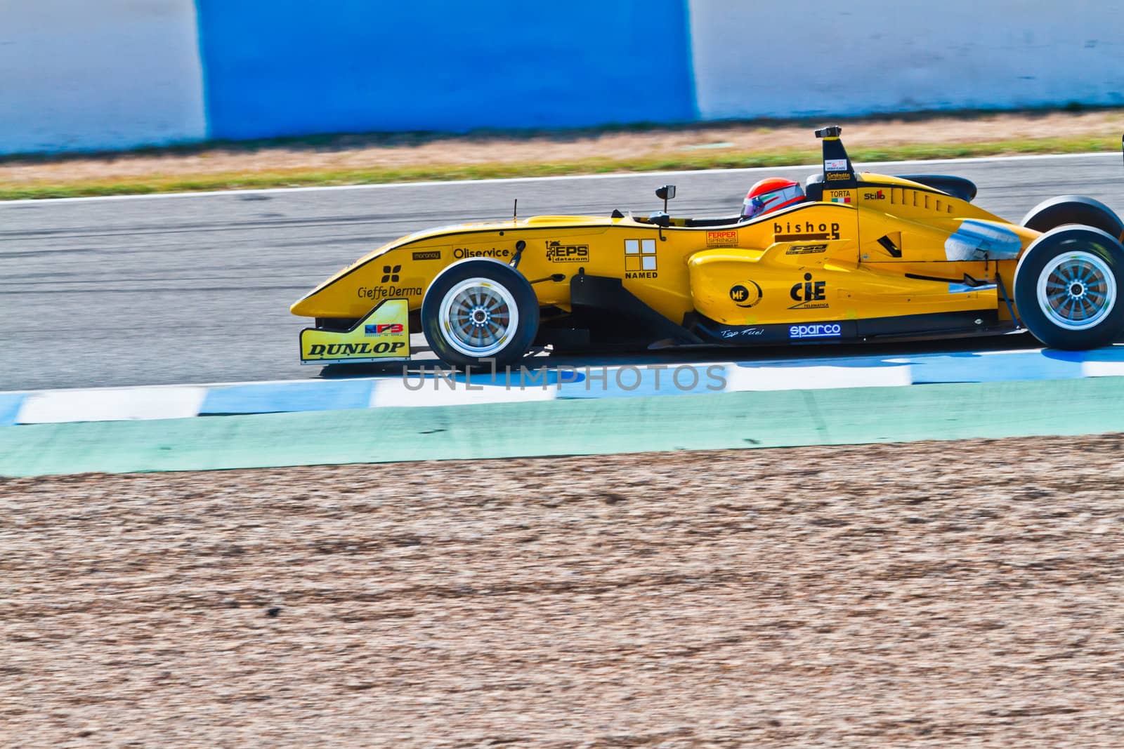 JEREZ DE LA FRONTERA, SPAIN - OCT 16: Matteo Torta of Corbetta Competizioni  races on European F3 championship on October 16 , 2011, in Jerez de la Frontera , Spain