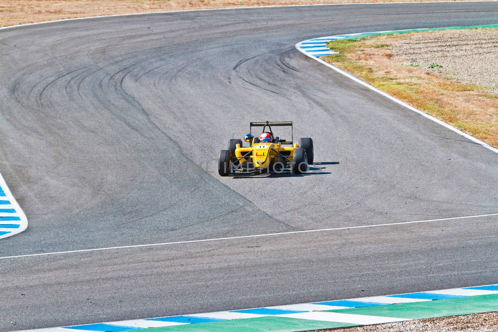 JEREZ DE LA FRONTERA, SPAIN - OCT 16: Matteo Torta of Corbetta Competizioni  races on European F3 championship on October 16 , 2011, in Jerez de la Frontera , Spain
