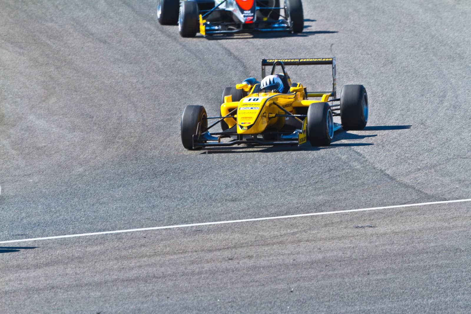 JEREZ DE LA FRONTERA, SPAIN - OCT 16: Alex Fontana of Corbetta Competizioni races on European F3 championship on October 16 , 2011, in Jerez de la Frontera , Spain