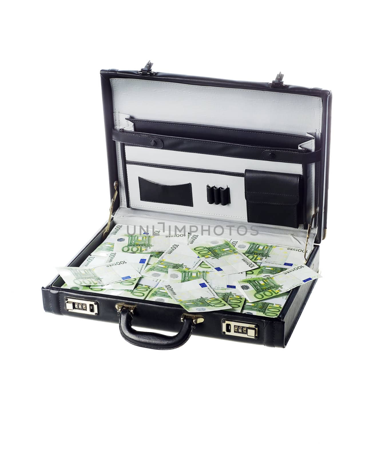 Briefcase with money by gemenacom