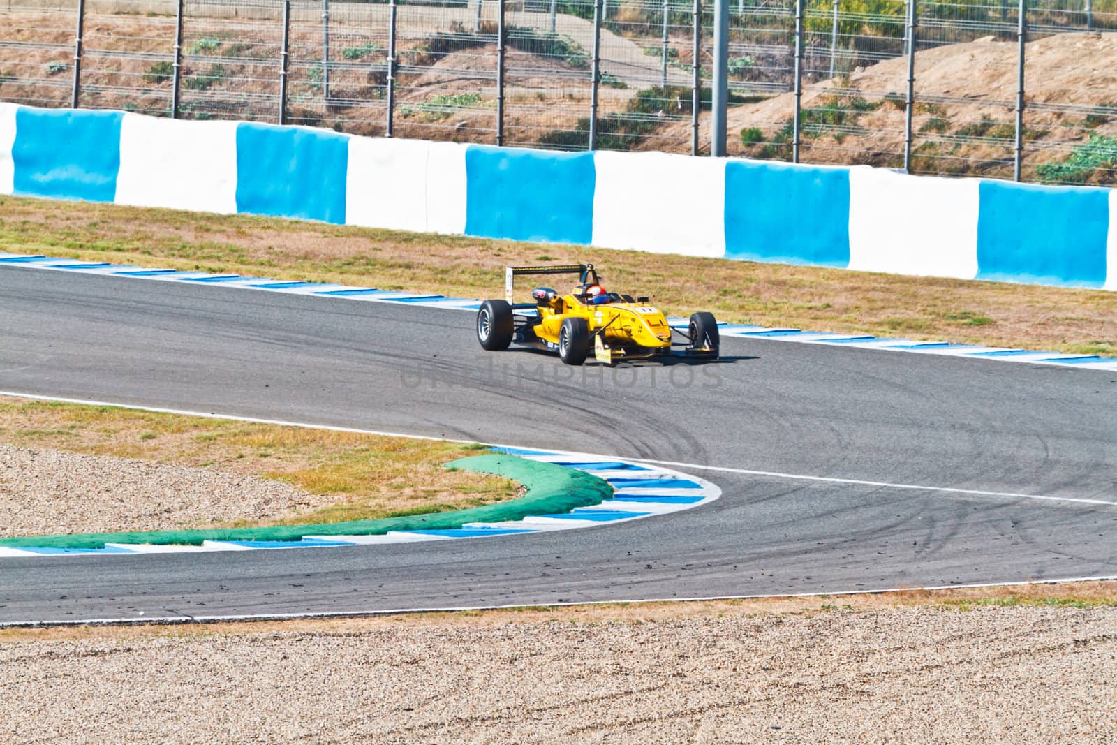 JEREZ DE LA FRONTERA, SPAIN - OCT 16: Matteo Torta of Corbetta Competizioni  races on European F3 championship on October 16 , 2011, in Jerez de la Frontera , Spain