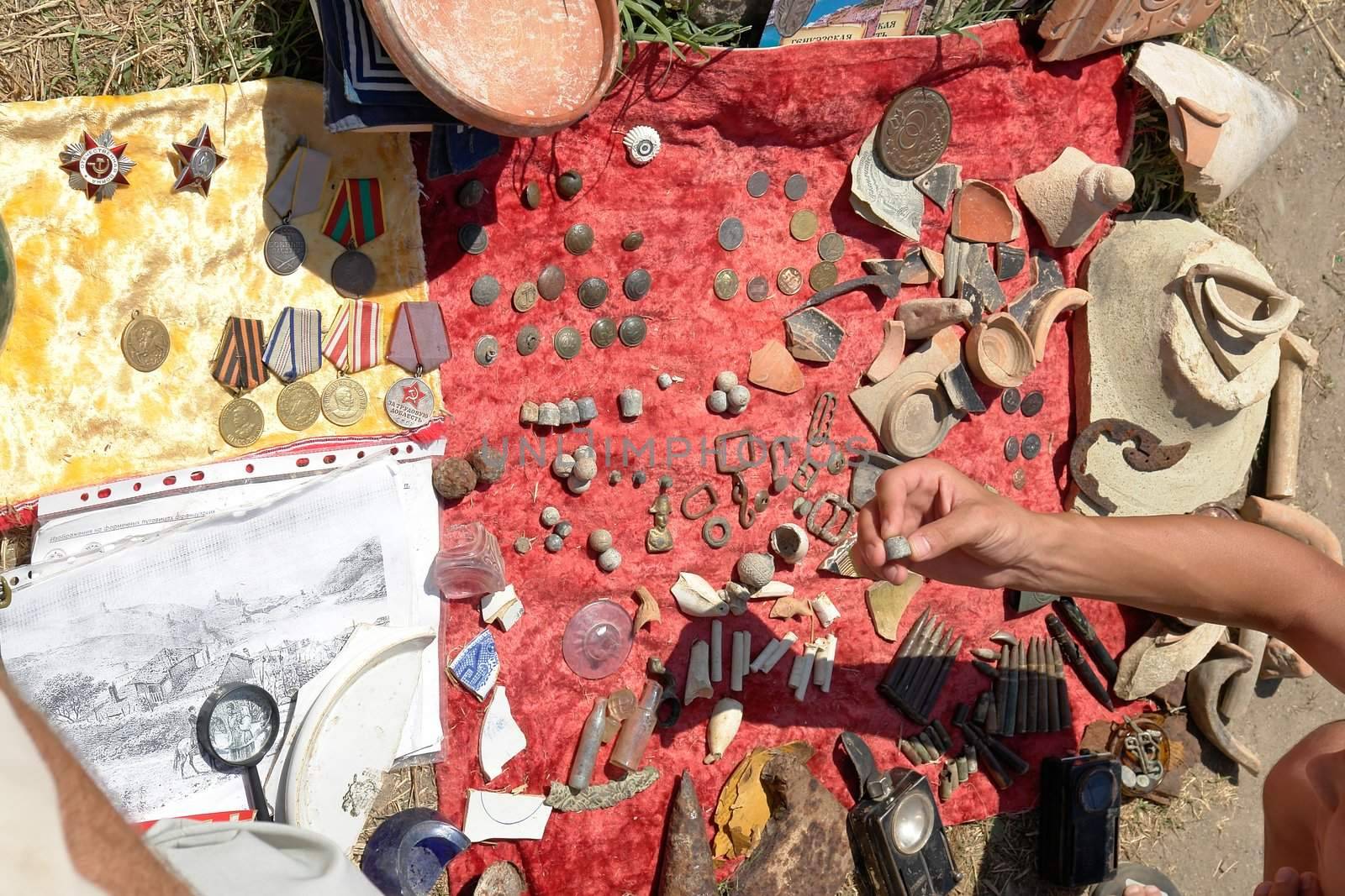 Antiquarian values - are found in a course of archeological excavations