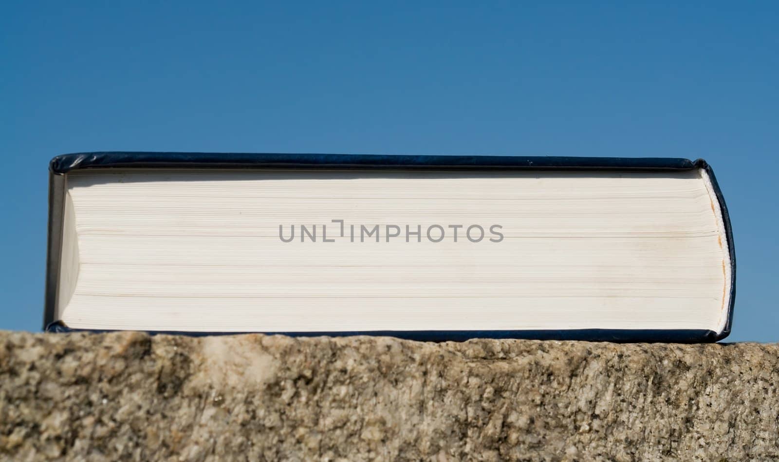 The big book with sky at background