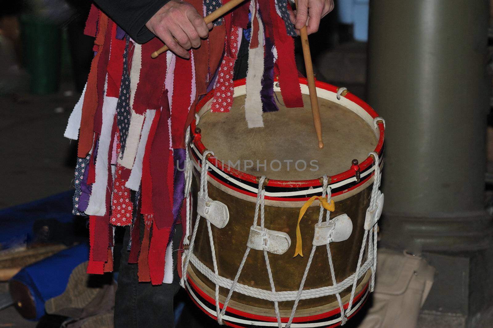 Traditional morris dancing drum