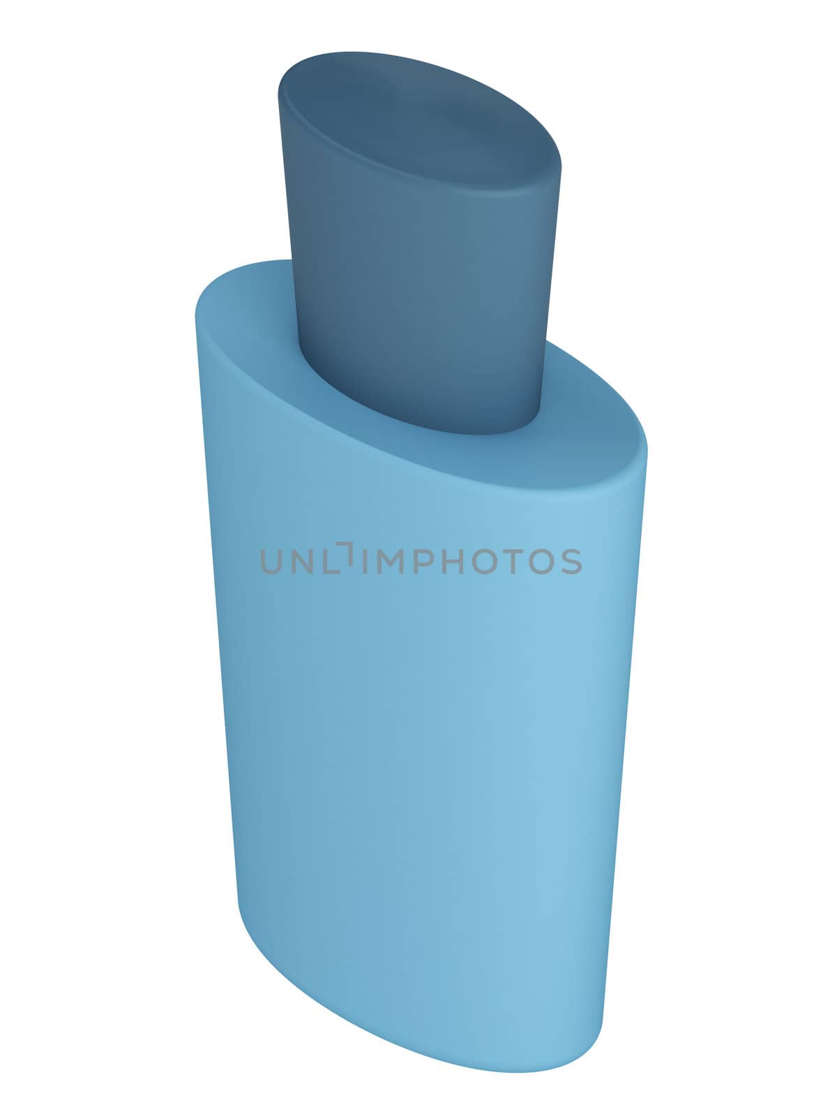 Blue bottle shampoo by AlexanderMorozov