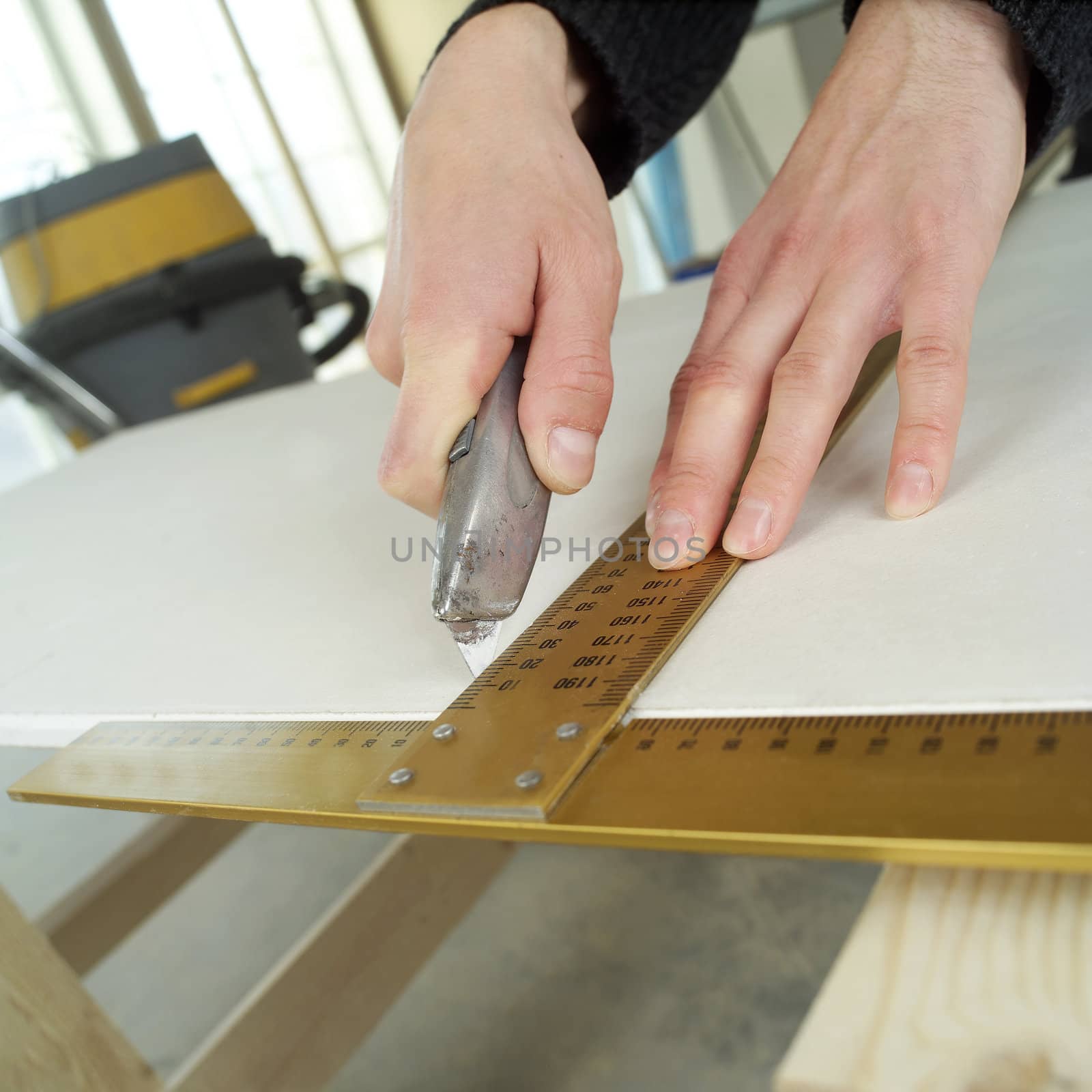 Close up of a carpenters work