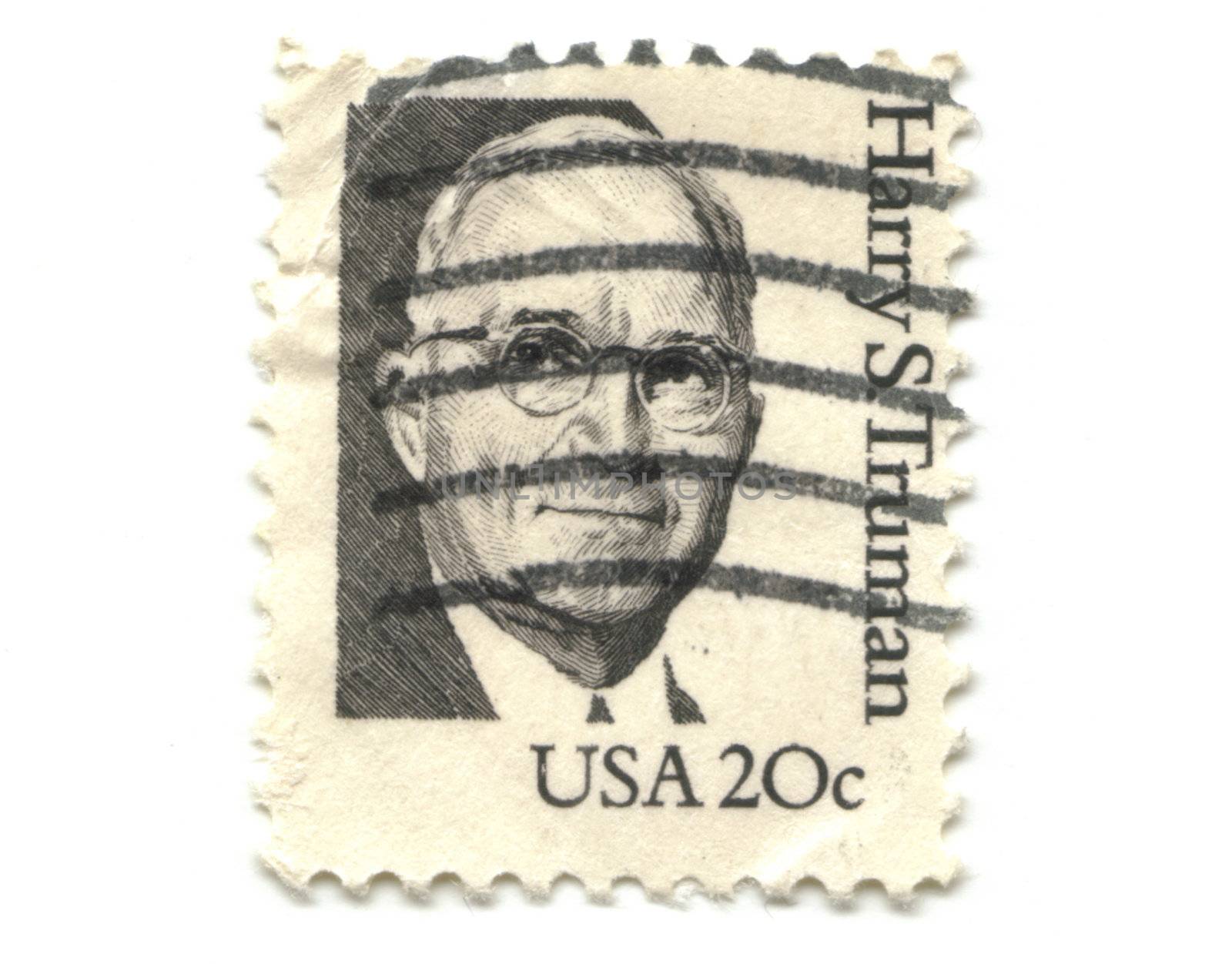 old postage stamp from USA 20 cent - Harry Truman