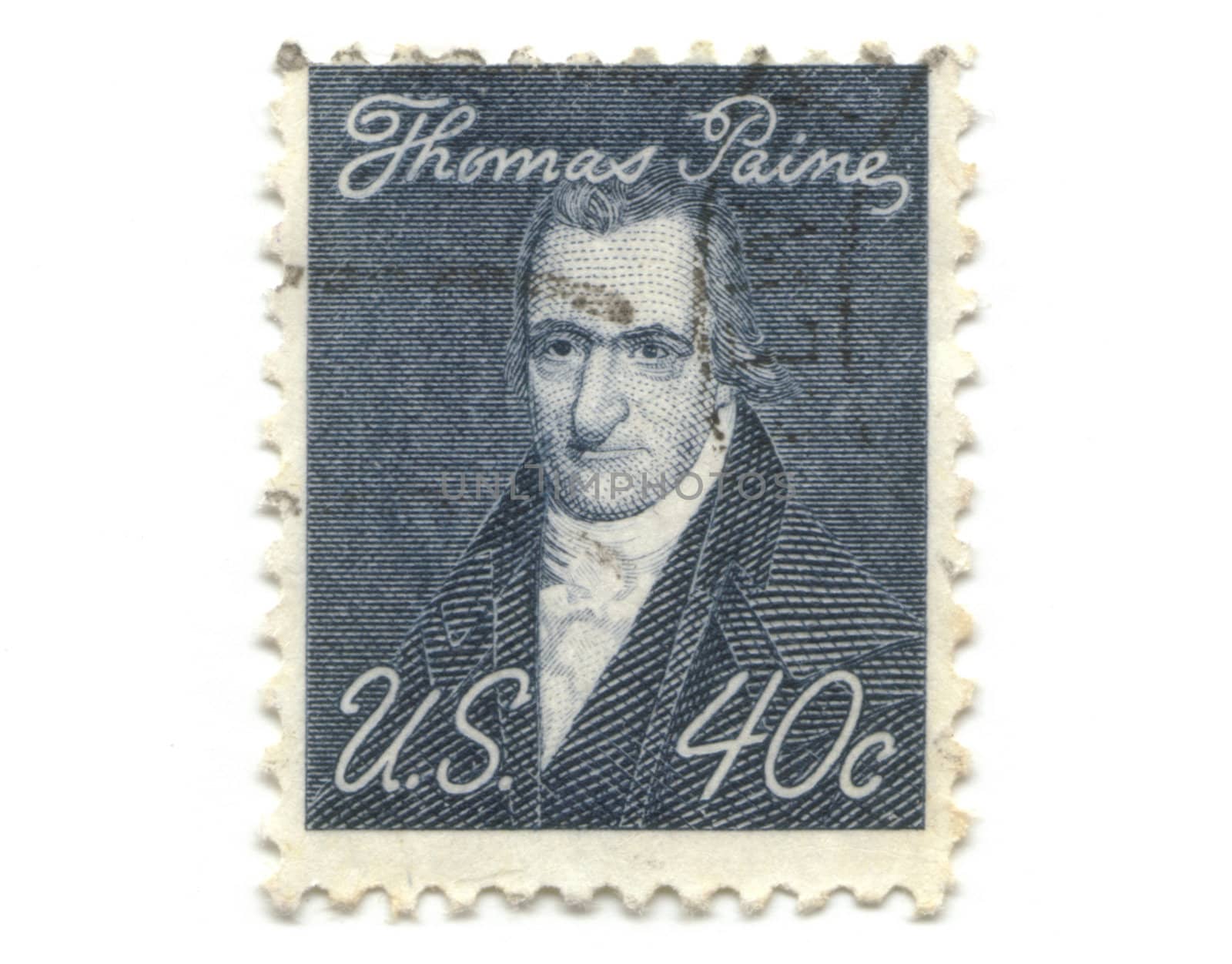 old postage stamp from USA 40 cent - Thomas Paine