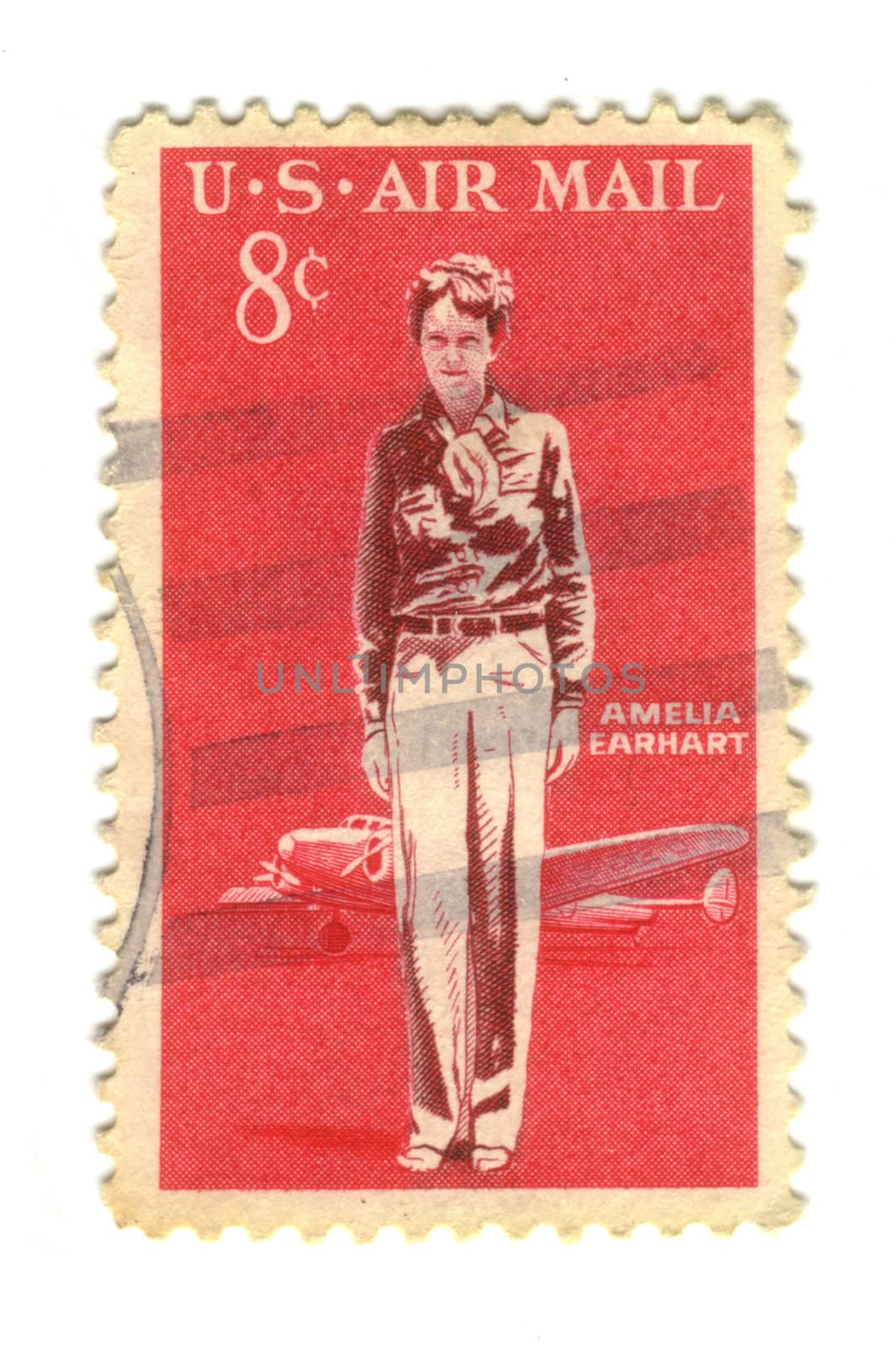 Old postage stamp from USA - 8 cent 