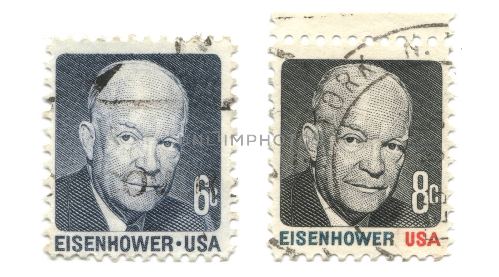 old postage stamps from USA - Eisenhower 