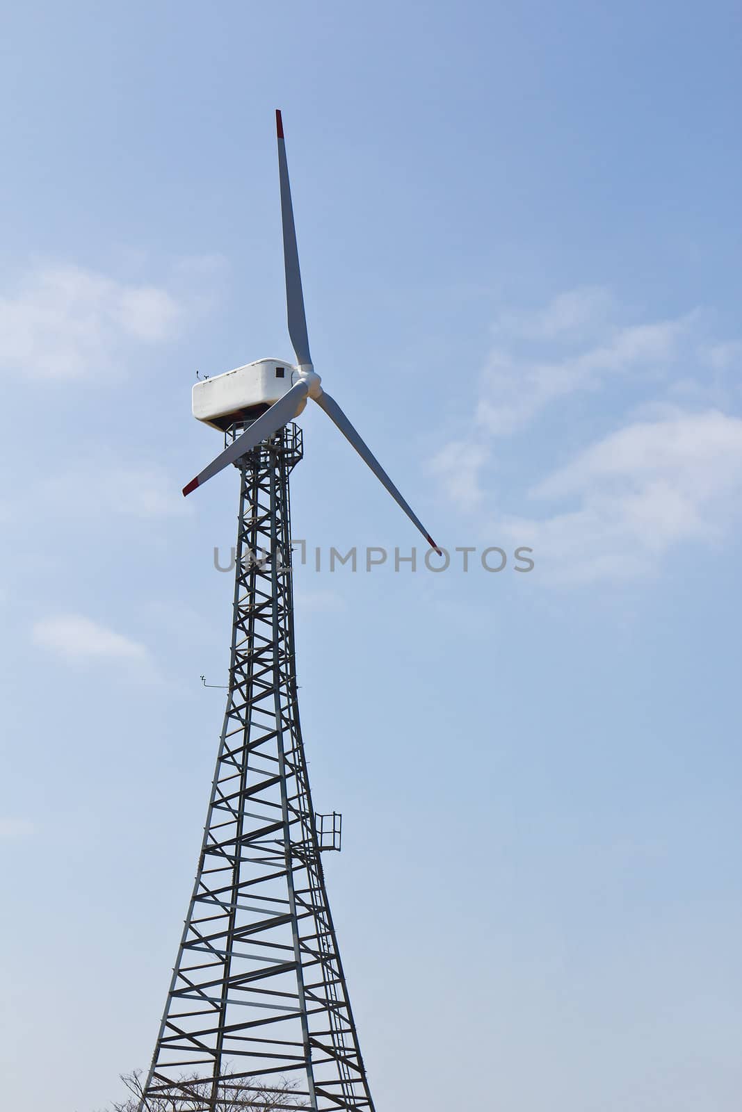 Wind energy turbine power station