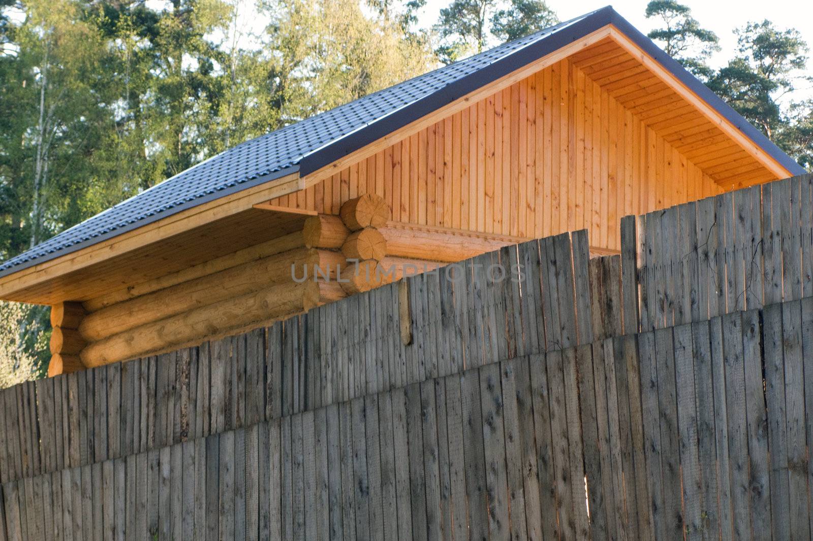 Log house structure wood building home exterior