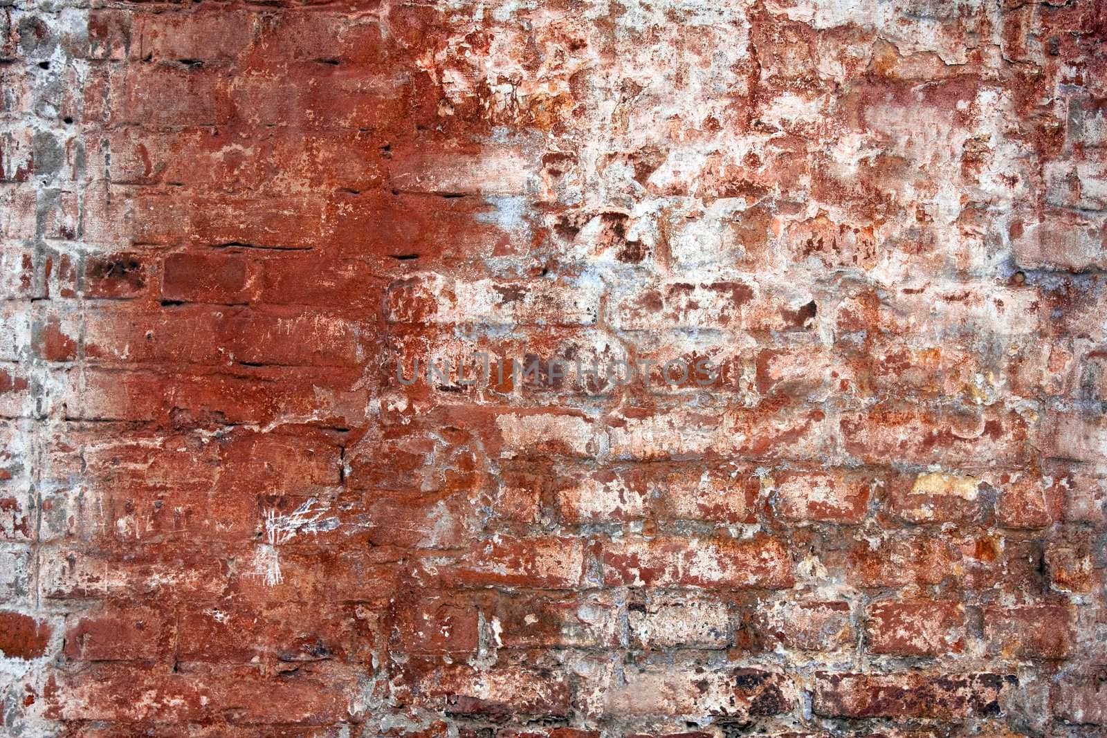 Brick wall background urban city building scene