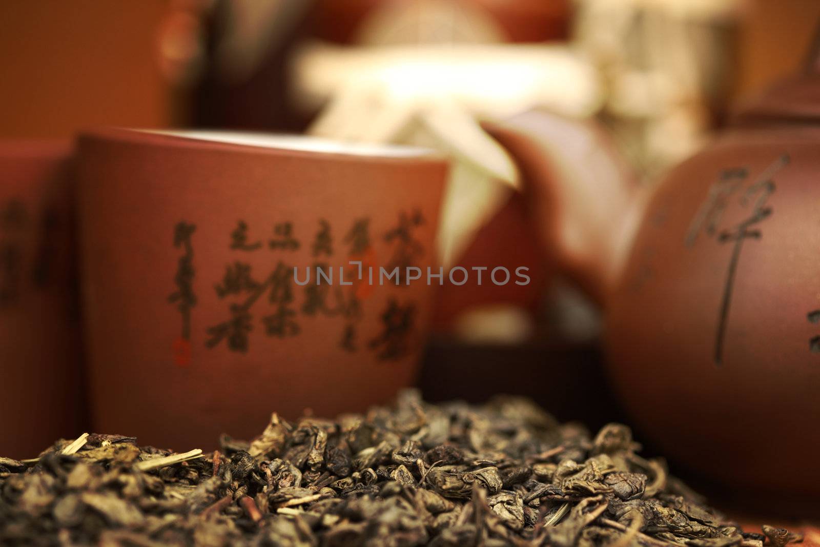china tea background close up